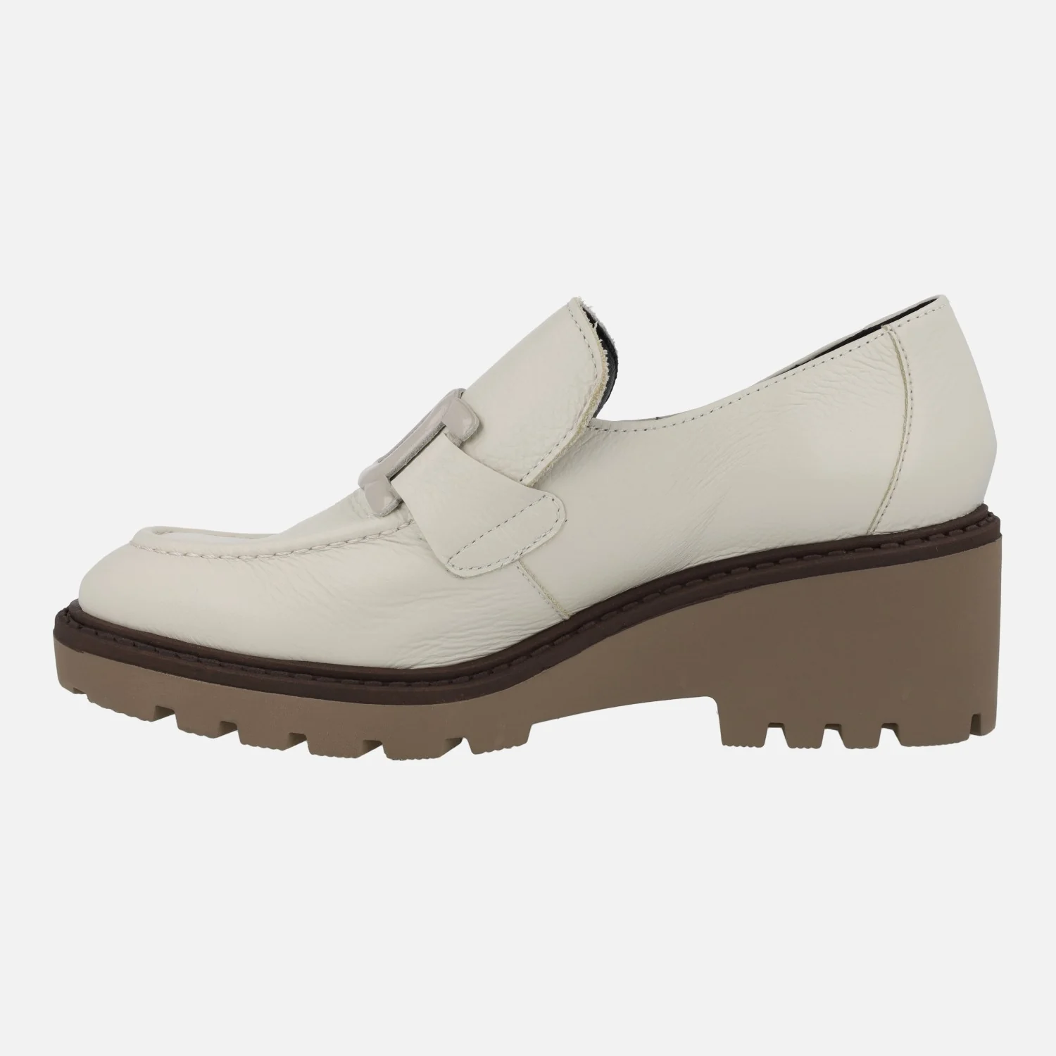 Zapatos de piel con adorno y cuña de goma Viguera - Image 8