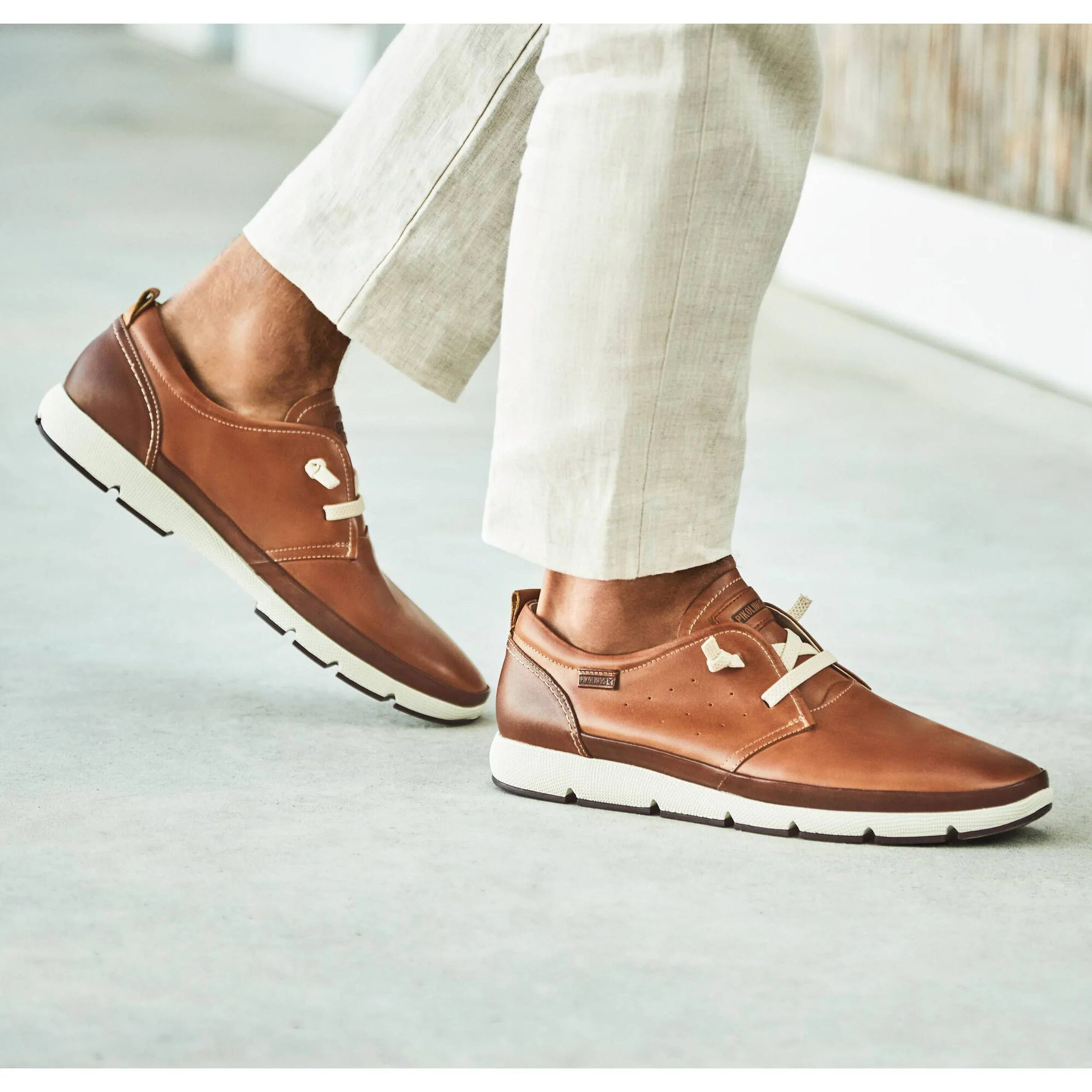 Zapatos de piel con cordones elásticos para hombre Fuencarral - Image 2