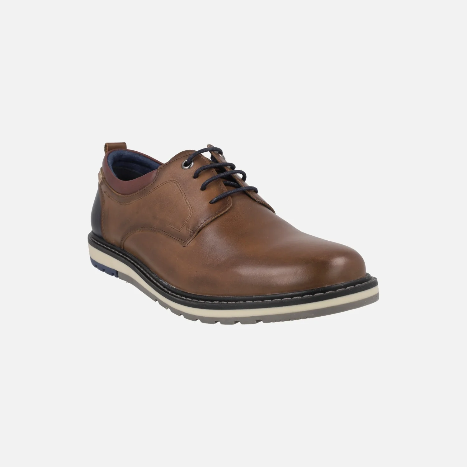 Zapatos de piel con cordones estilo casual Berna M9J-4183 - Image 8