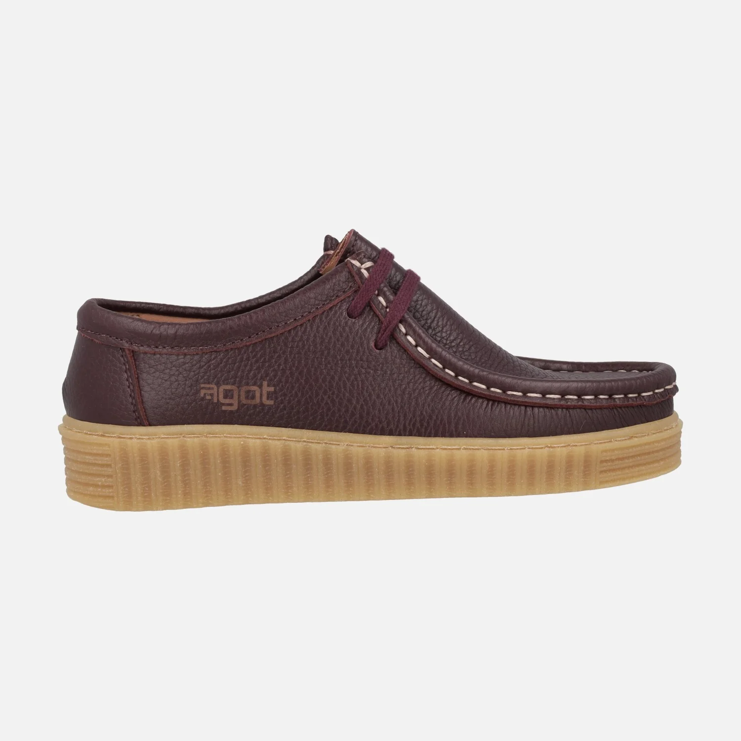 Zapatos de piel con cordones estilo wallabee modelo Moth - Image 13
