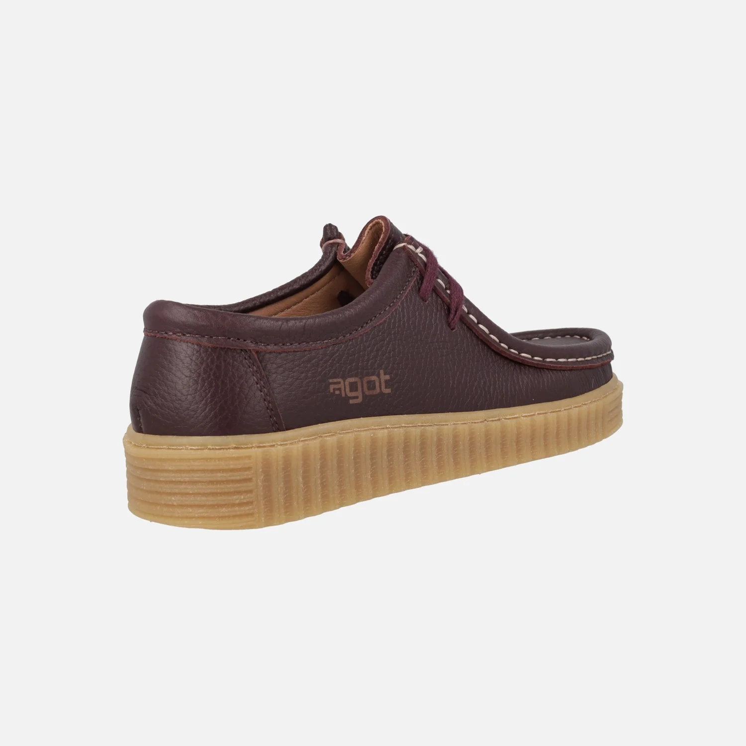 Zapatos de piel con cordones estilo wallabee modelo Moth - Image 15