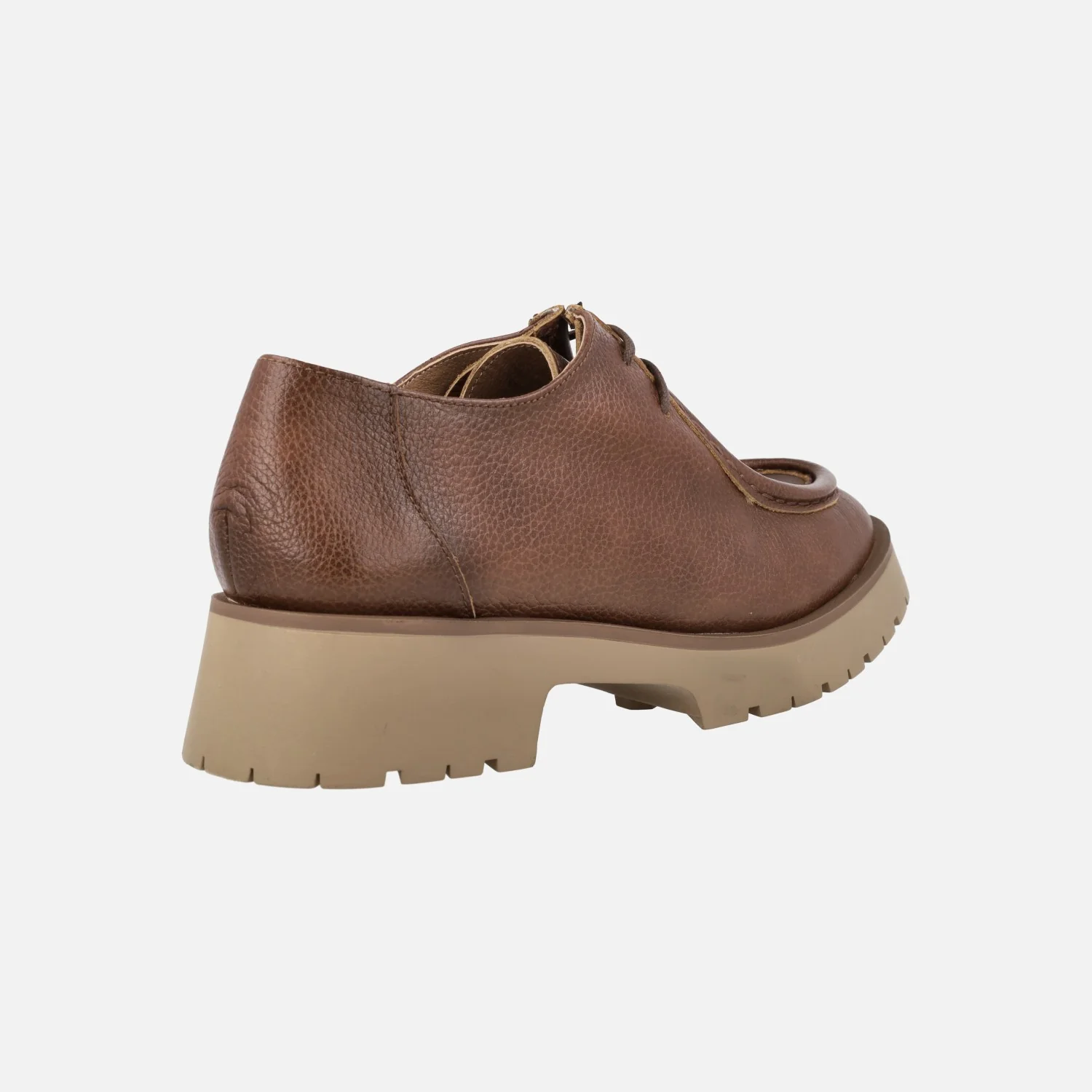 Zapatos de piel con cordones wallabee para mujer - Image 9