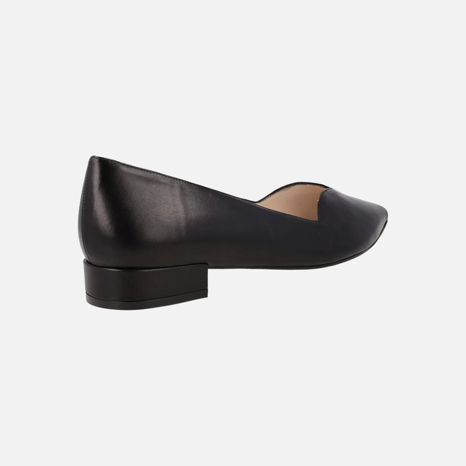 Zapatos de piel con tacón bajo y escote pico Breda - Image 4