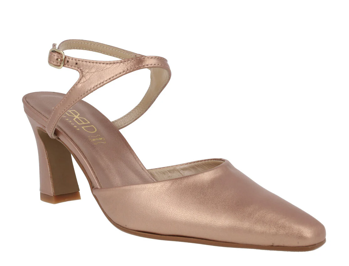 Zapatos de piel corte salón con pulsera al tobillo Lonel - Image 7