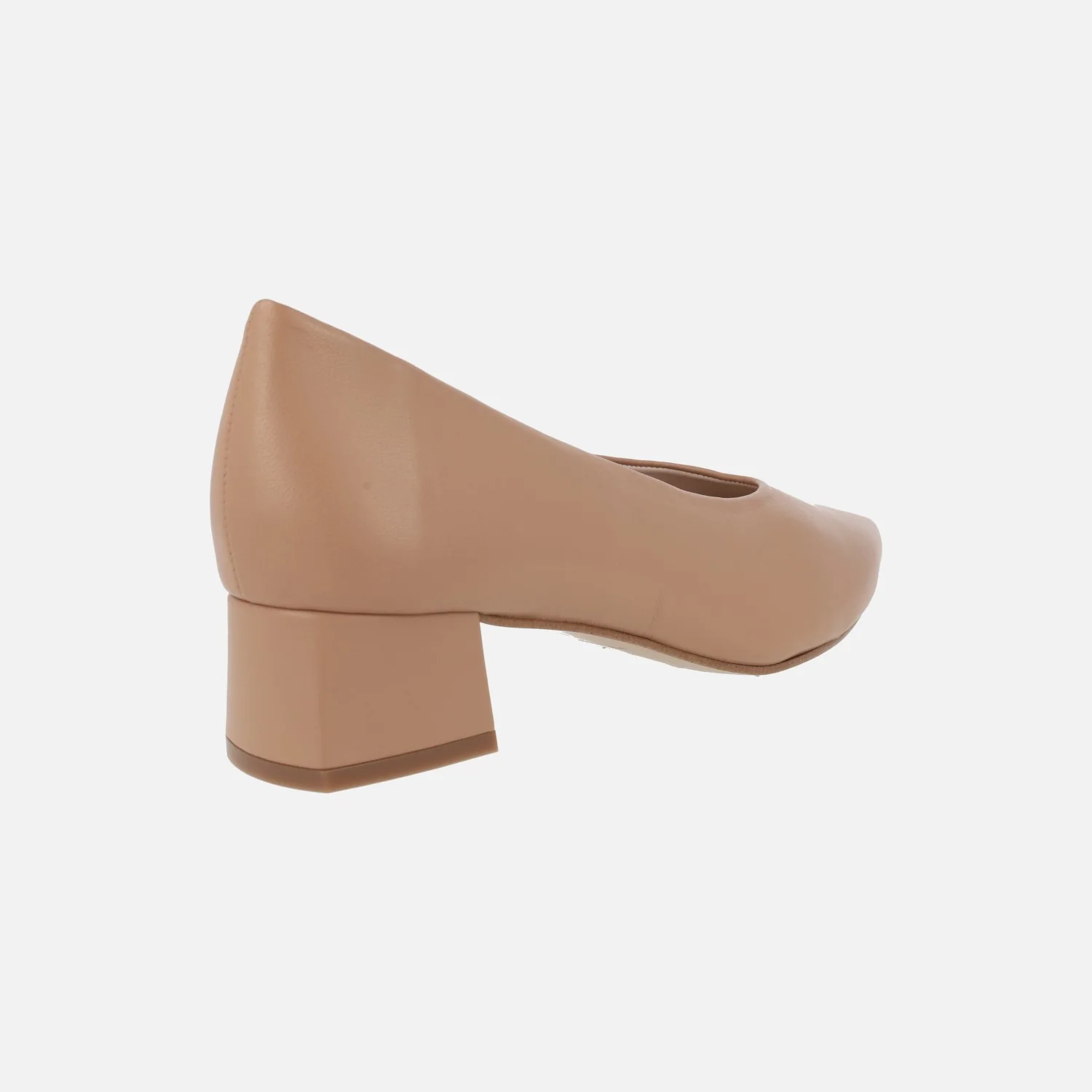 Zapatos de piel corte salón con tacones bajos Ingrid - Image 4