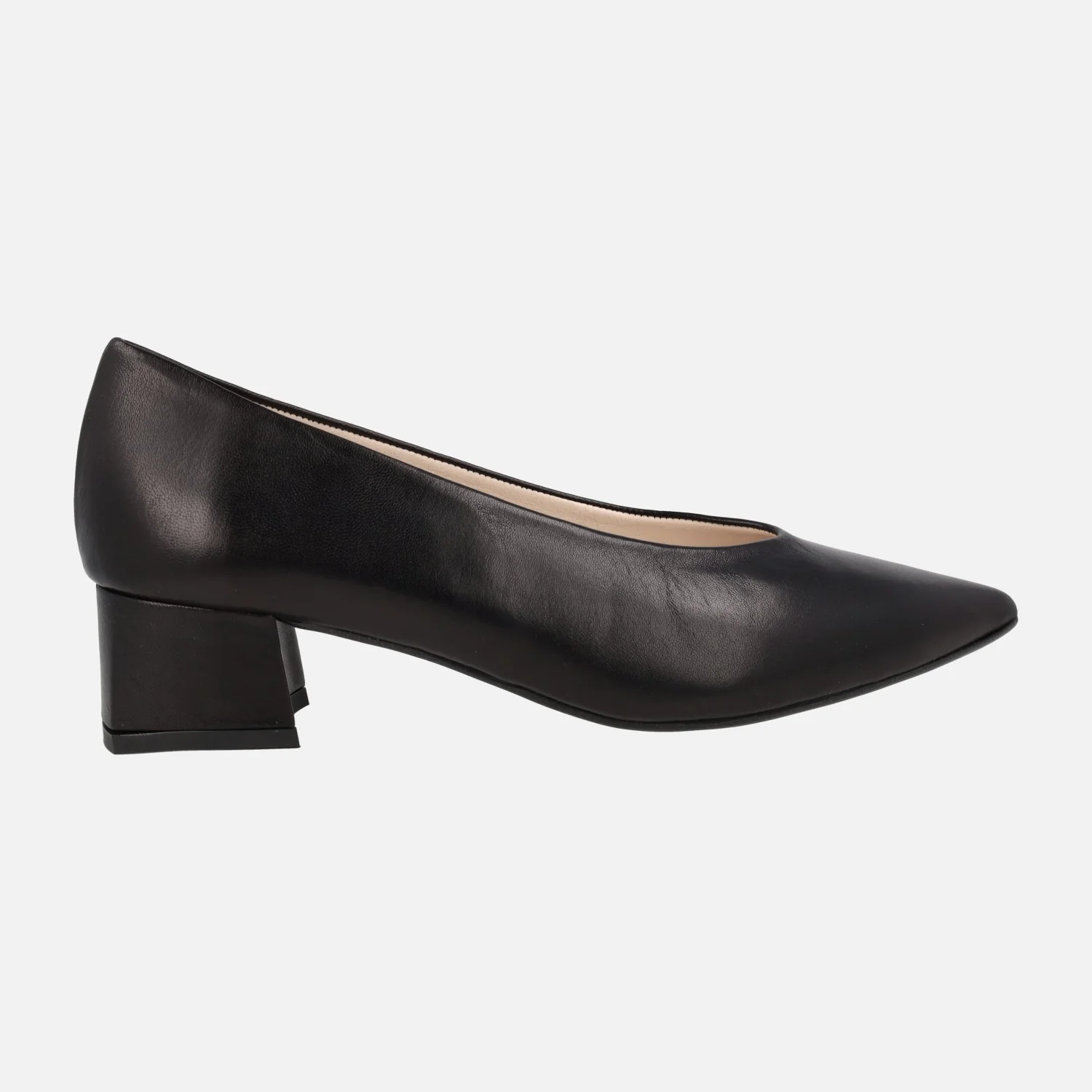 Zapatos de piel corte salón con tacones bajos Ingrid - Image 6