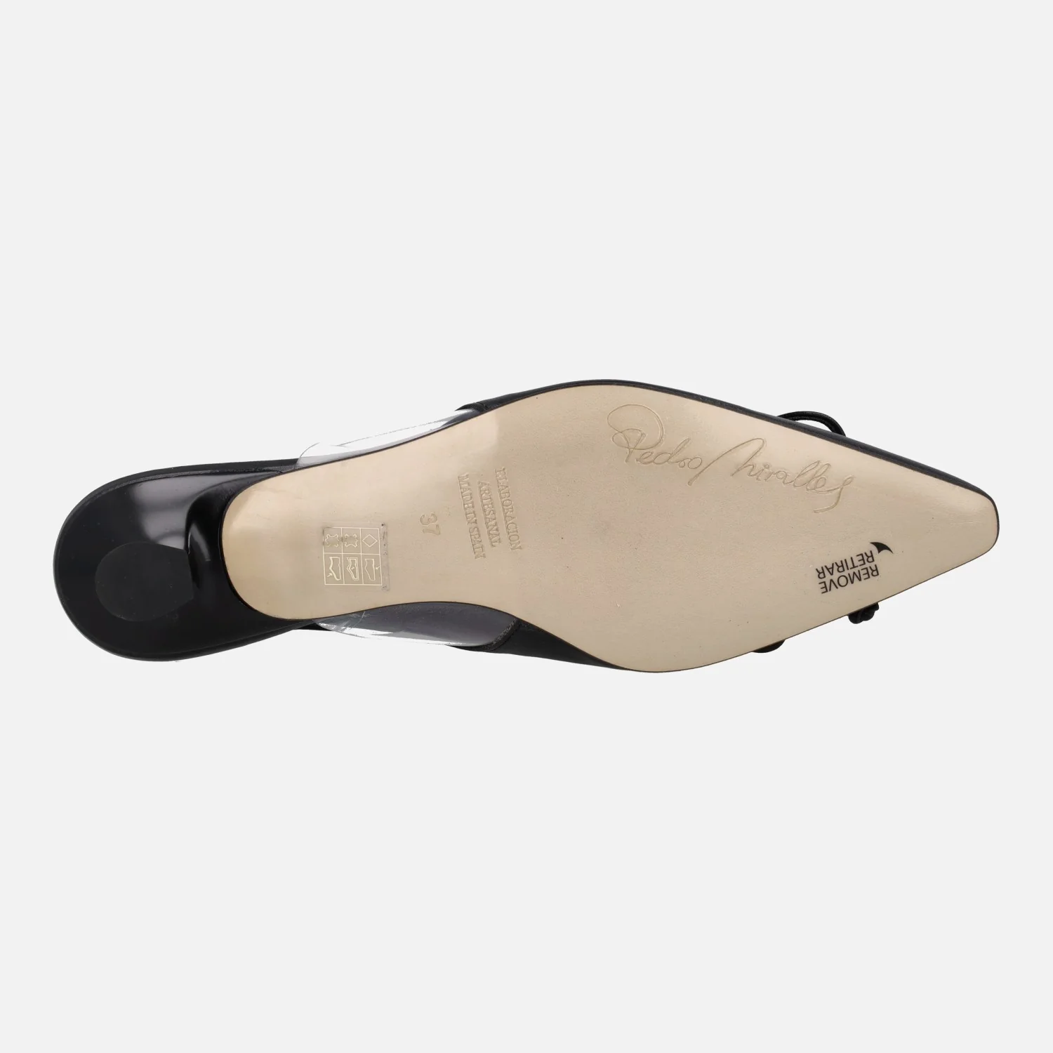 Zapatos de piel destalonados con adorno de lazo - Image 10