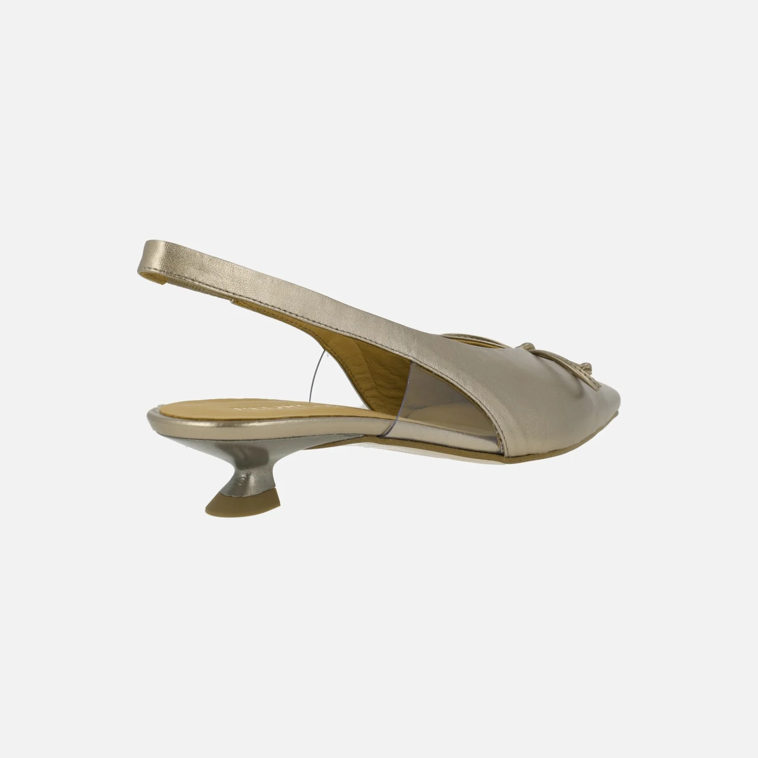 Zapatos de piel destalonados con adorno de lazo - Image 4