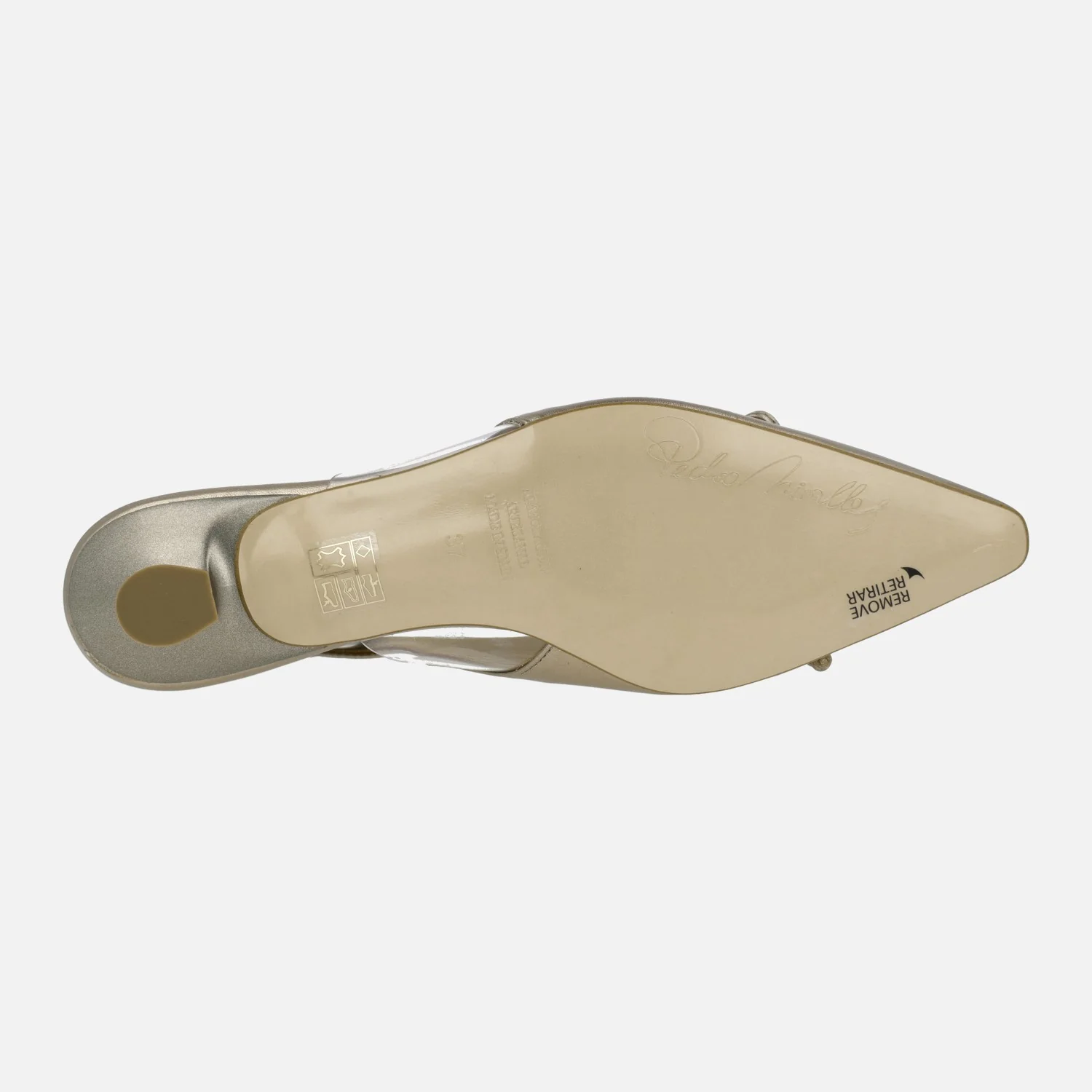 Zapatos de piel destalonados con adorno de lazo - Image 5