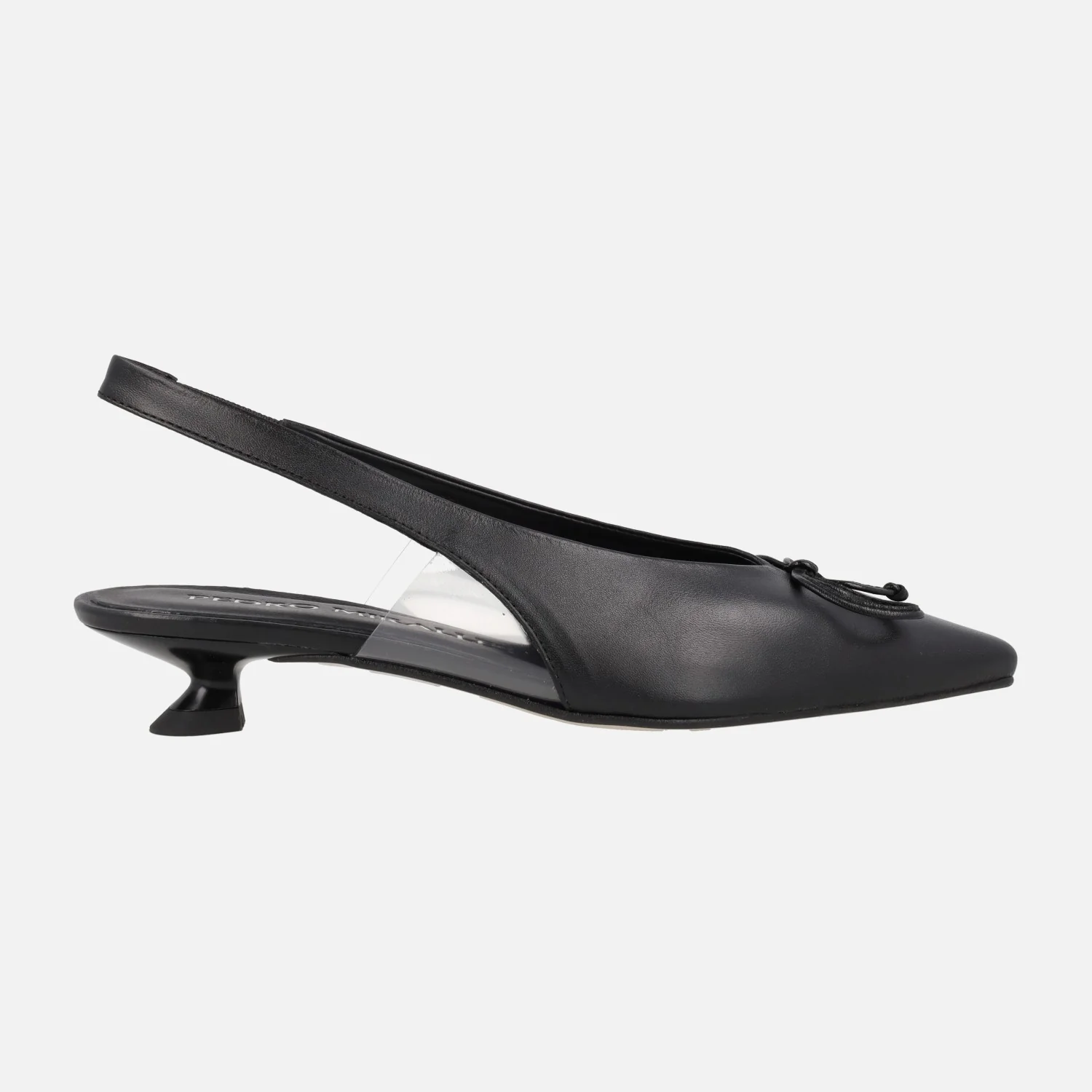 Zapatos de piel destalonados con adorno de lazo - Image 6