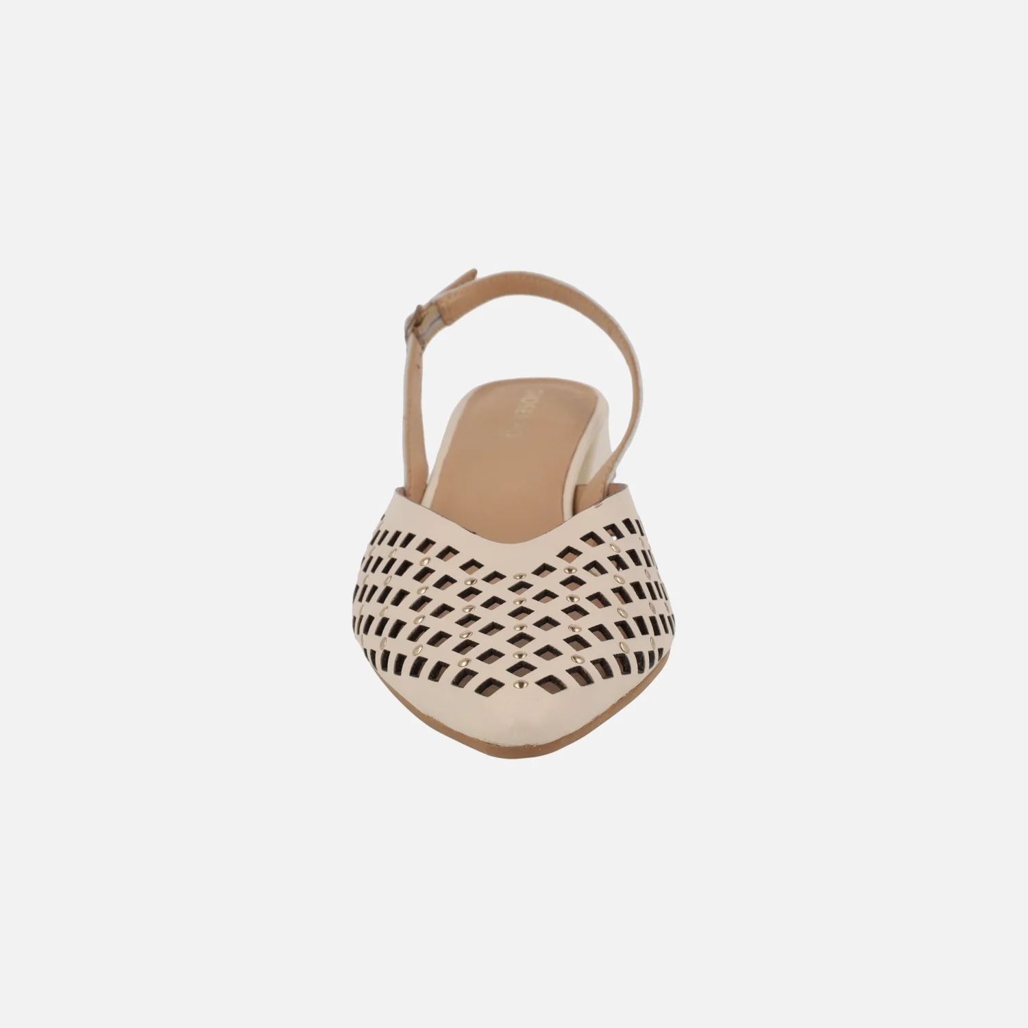 Zapatos de piel destalonados con calados y tachas Lagos - Image 11