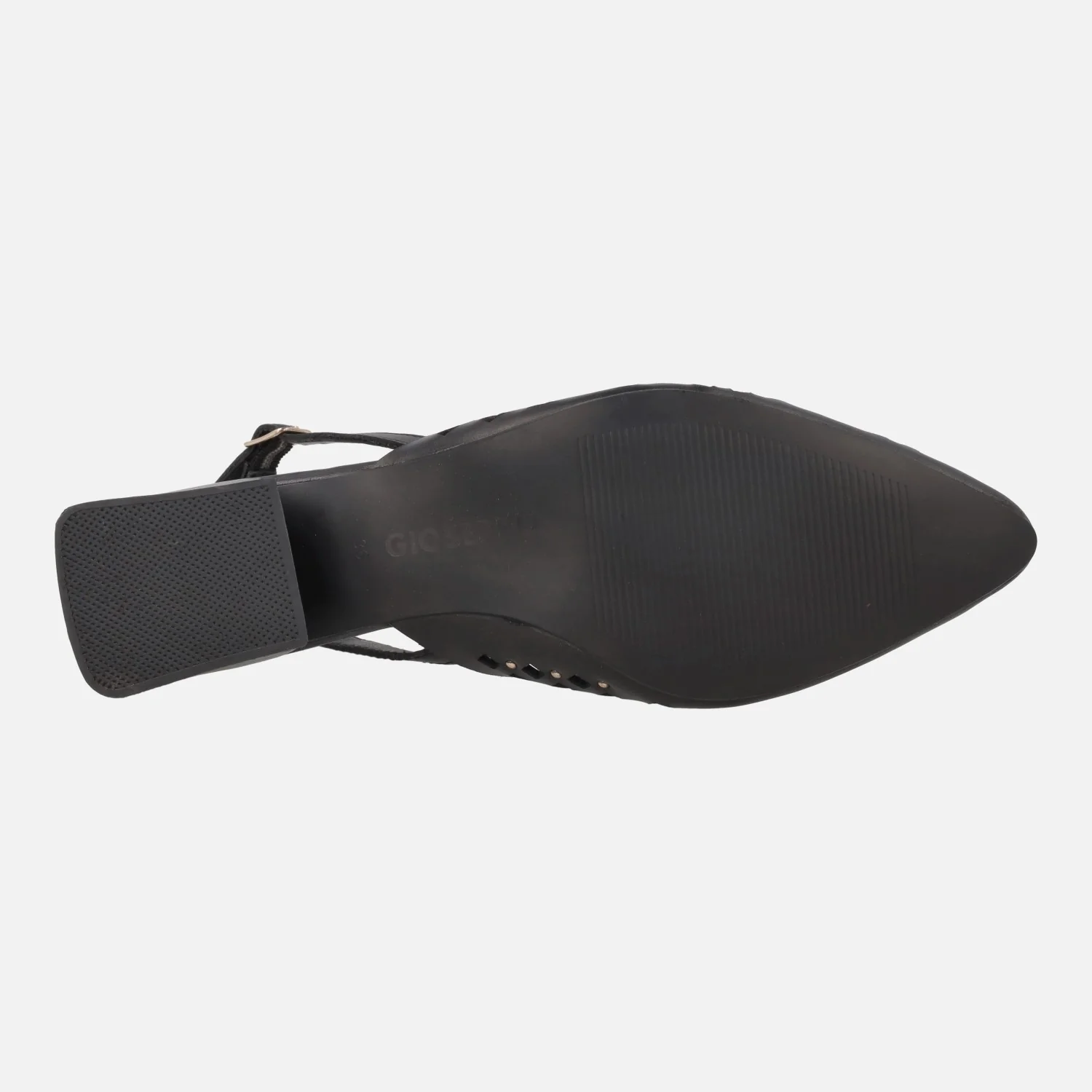 Zapatos de piel destalonados con calados y tachas Lagos - Image 6