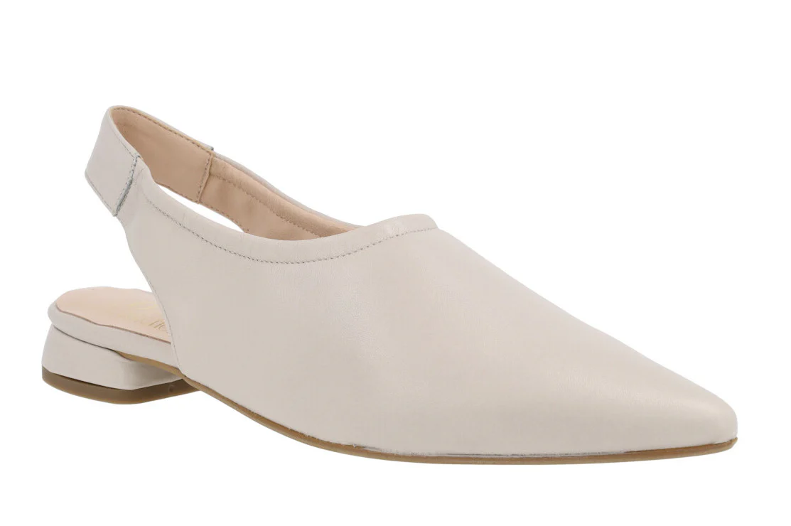 Zapatos de piel destalonados con tacón bajo forrado - Image 6