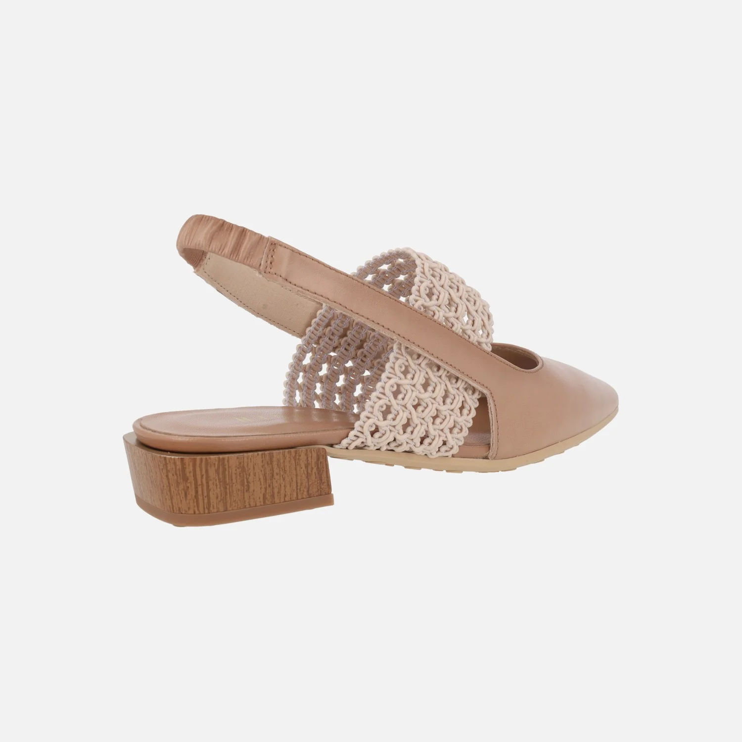 Zapatos de piel destalonados Lila con banda elástica - Image 10
