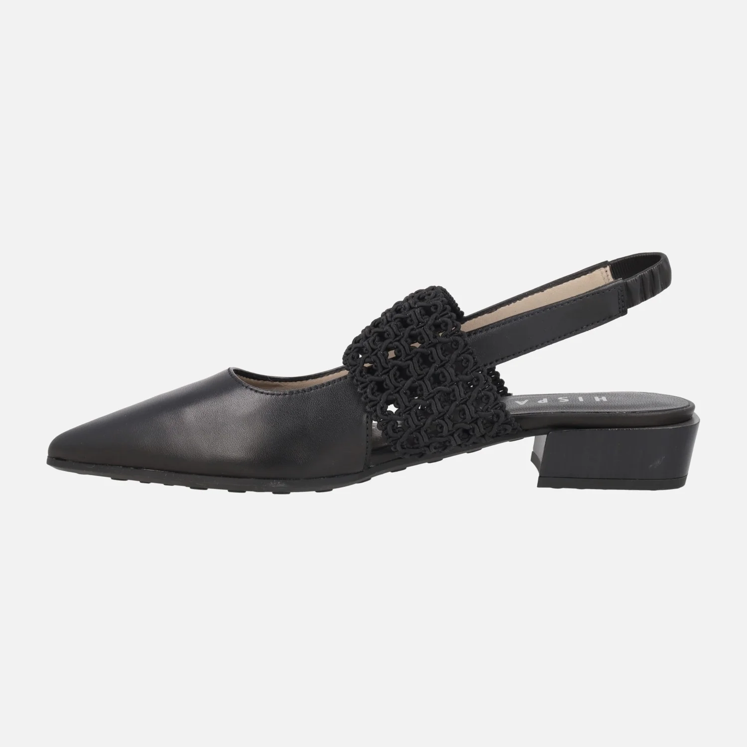 Zapatos de piel destalonados Lila con banda elástica - Image 3