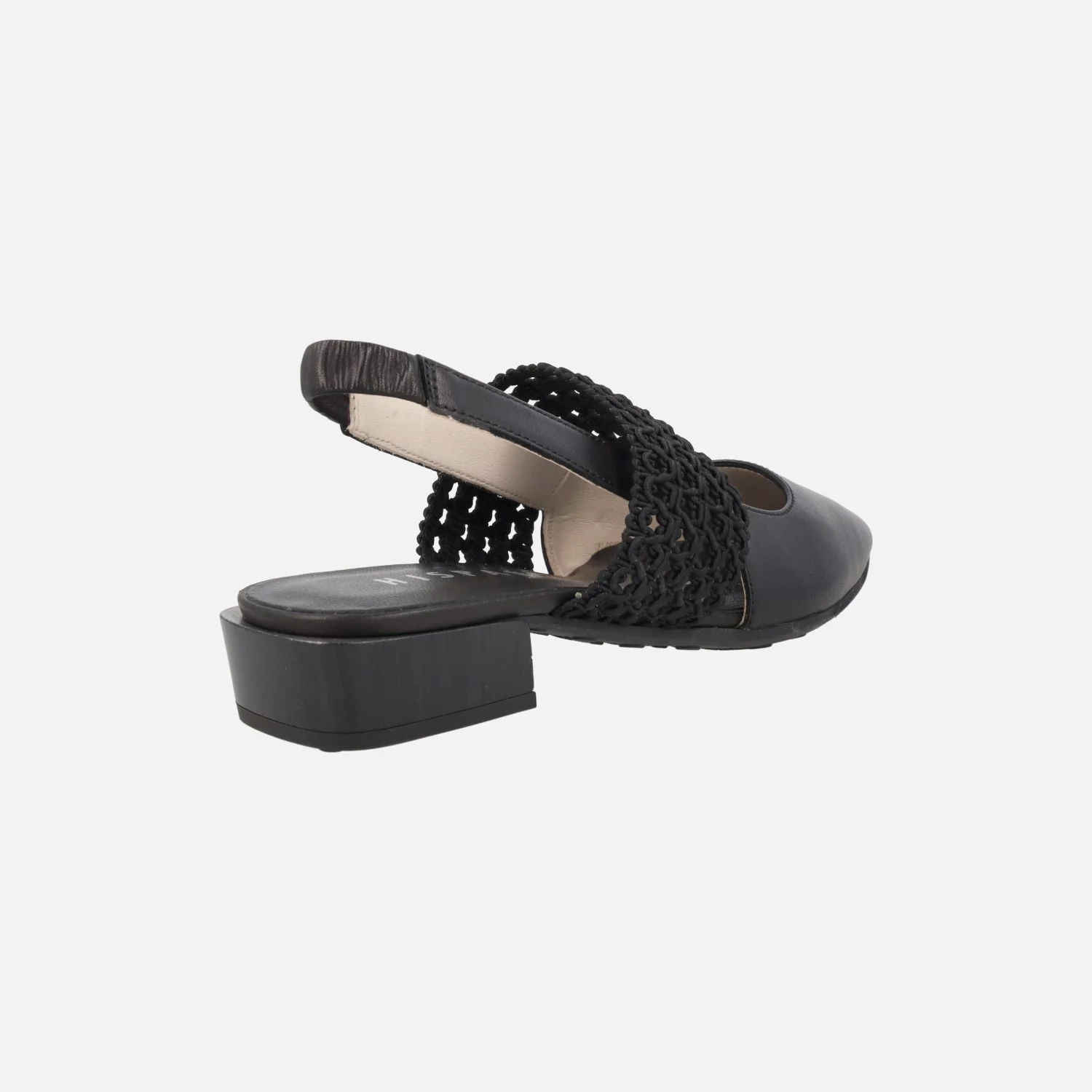 Zapatos de piel destalonados Lila con banda elástica - Image 4