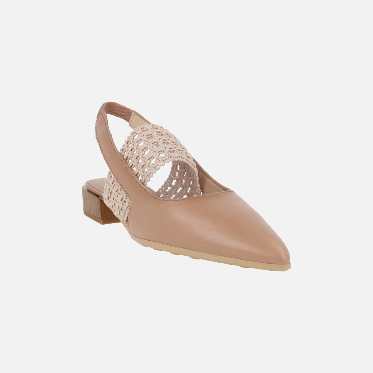 Zapatos de piel destalonados Lila con banda elástica - Image 8