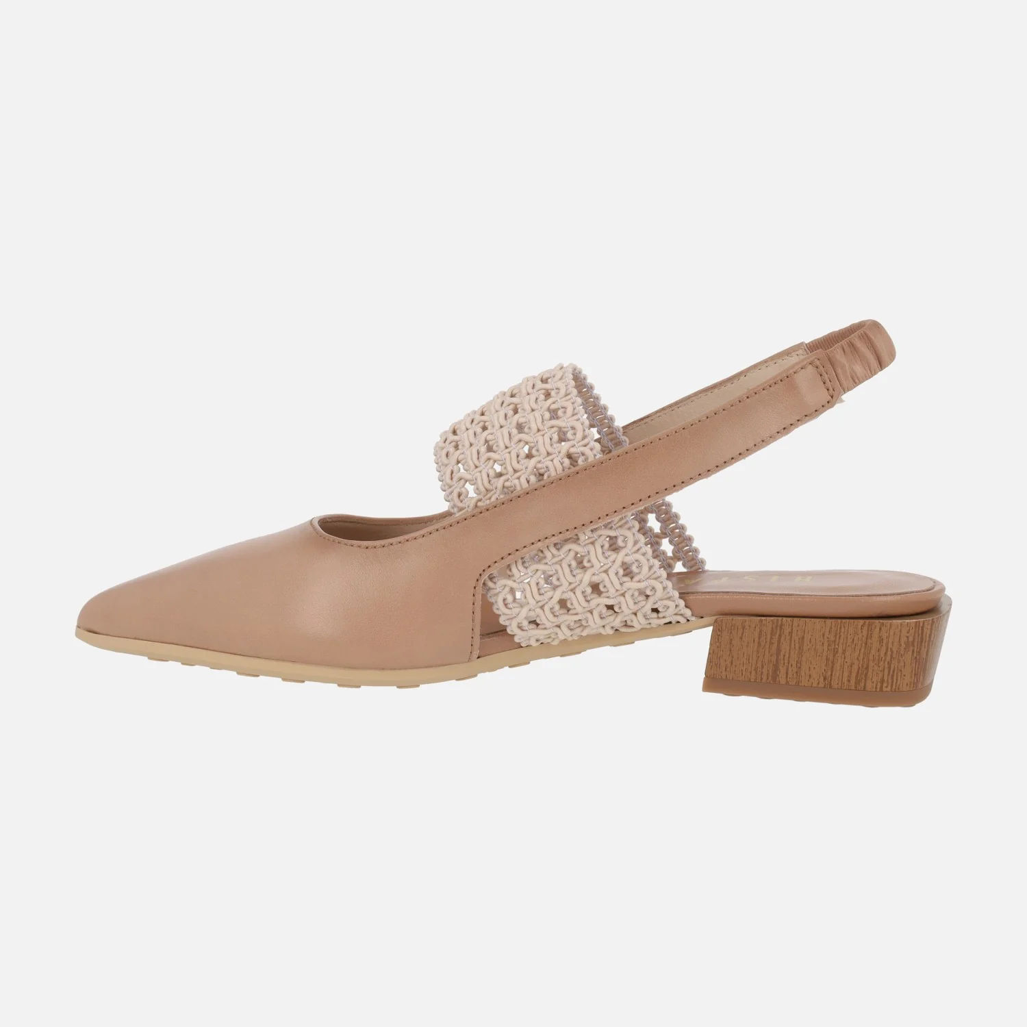 Zapatos de piel destalonados Lila con banda elástica - Image 9
