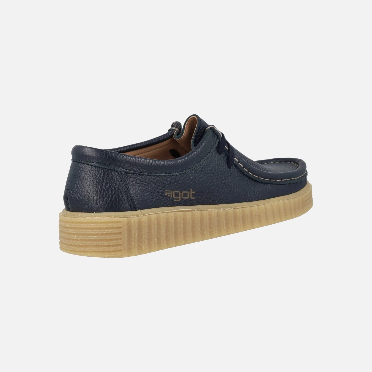 Zapatos de piel estilo wallabee para hombre modelo Moth - Image 3