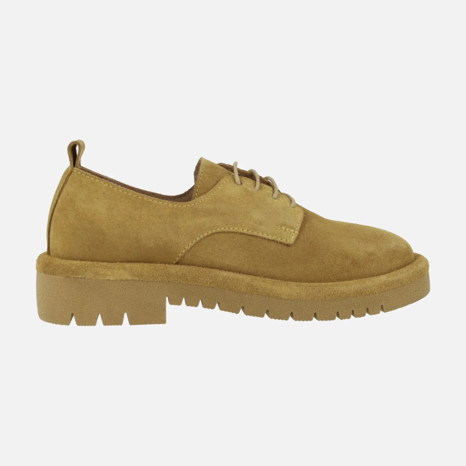 Zapatos de piel serraje con cordones para mujer - Image 11
