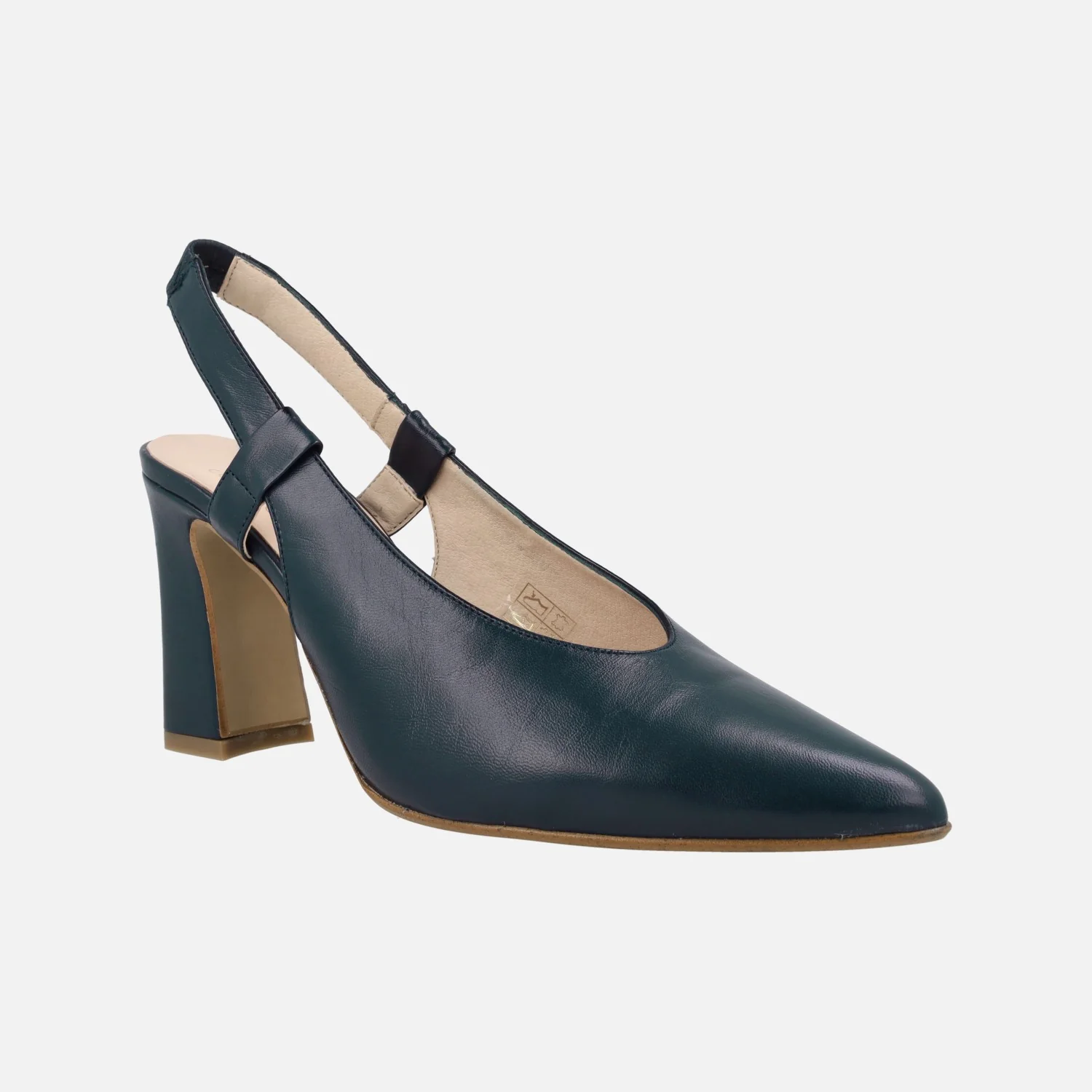 Zapatos de salón destalonados en piel lisa con tacón alto - Image 2