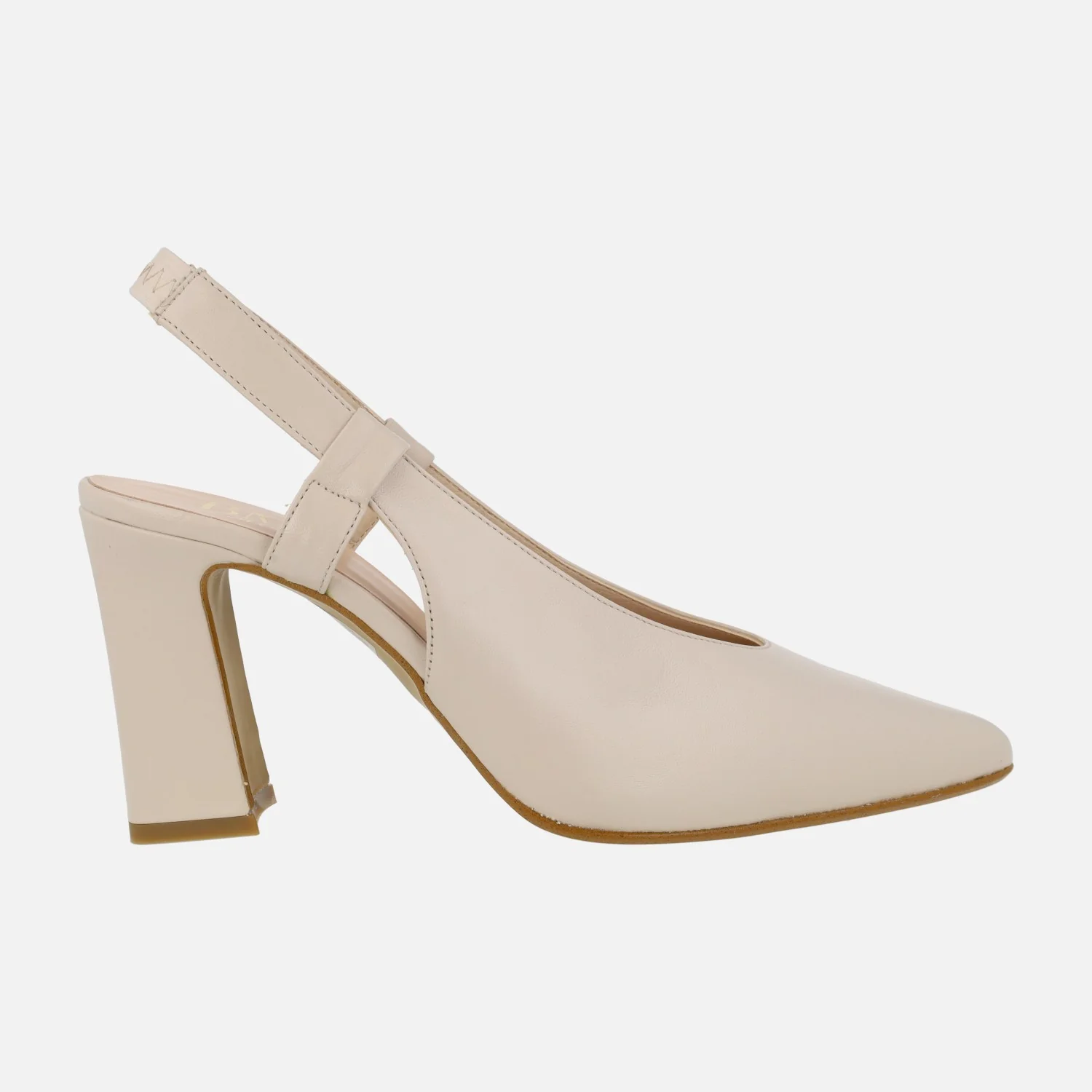 Zapatos de salón destalonados en piel lisa con tacón alto - Image 7