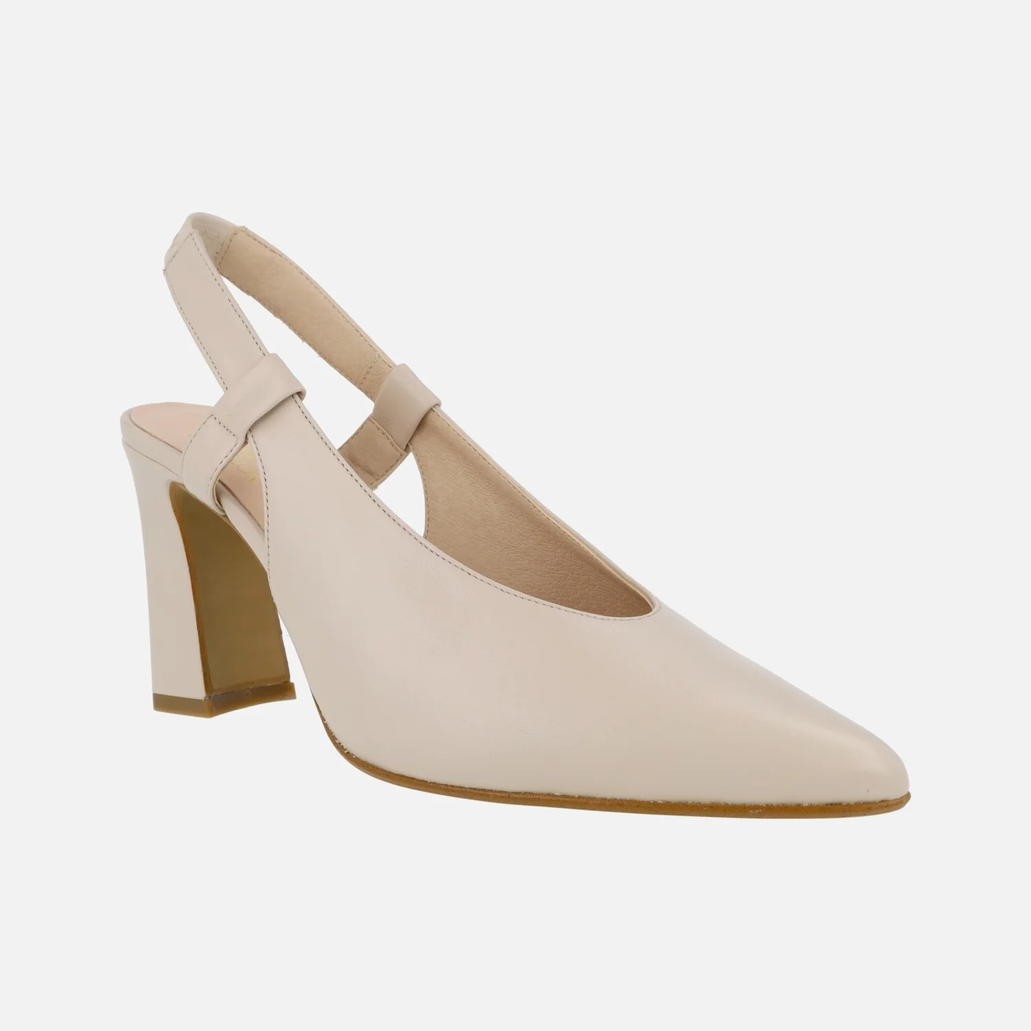 Zapatos de salón destalonados en piel lisa con tacón alto - Image 8