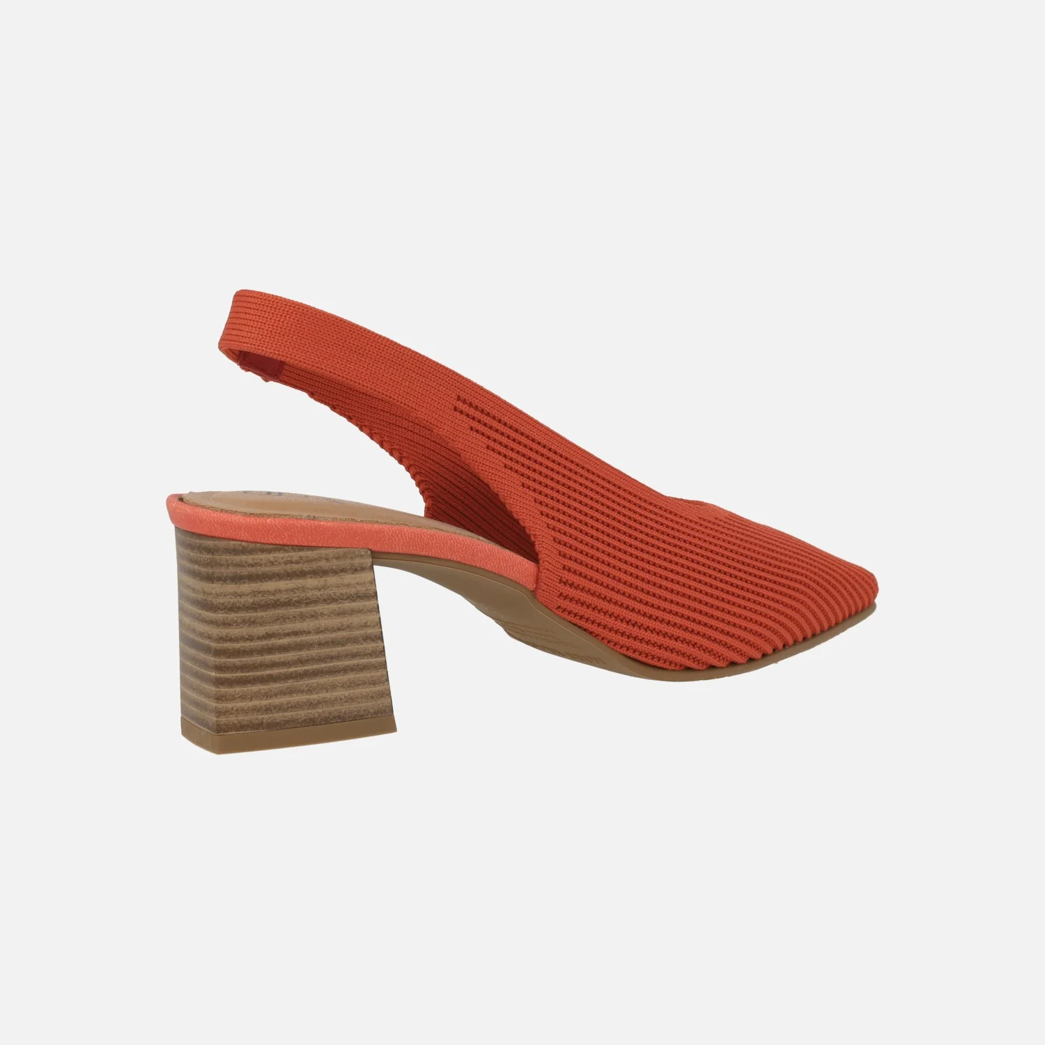 Zapatos de salón destalonados en tejido con tacón medio - Image 10