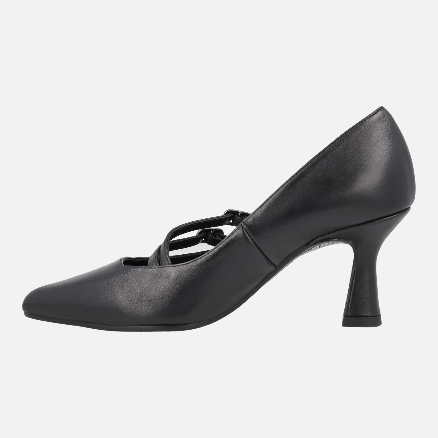 Zapatos de tacón estilo mary jane en piel negra Genila - Image 3