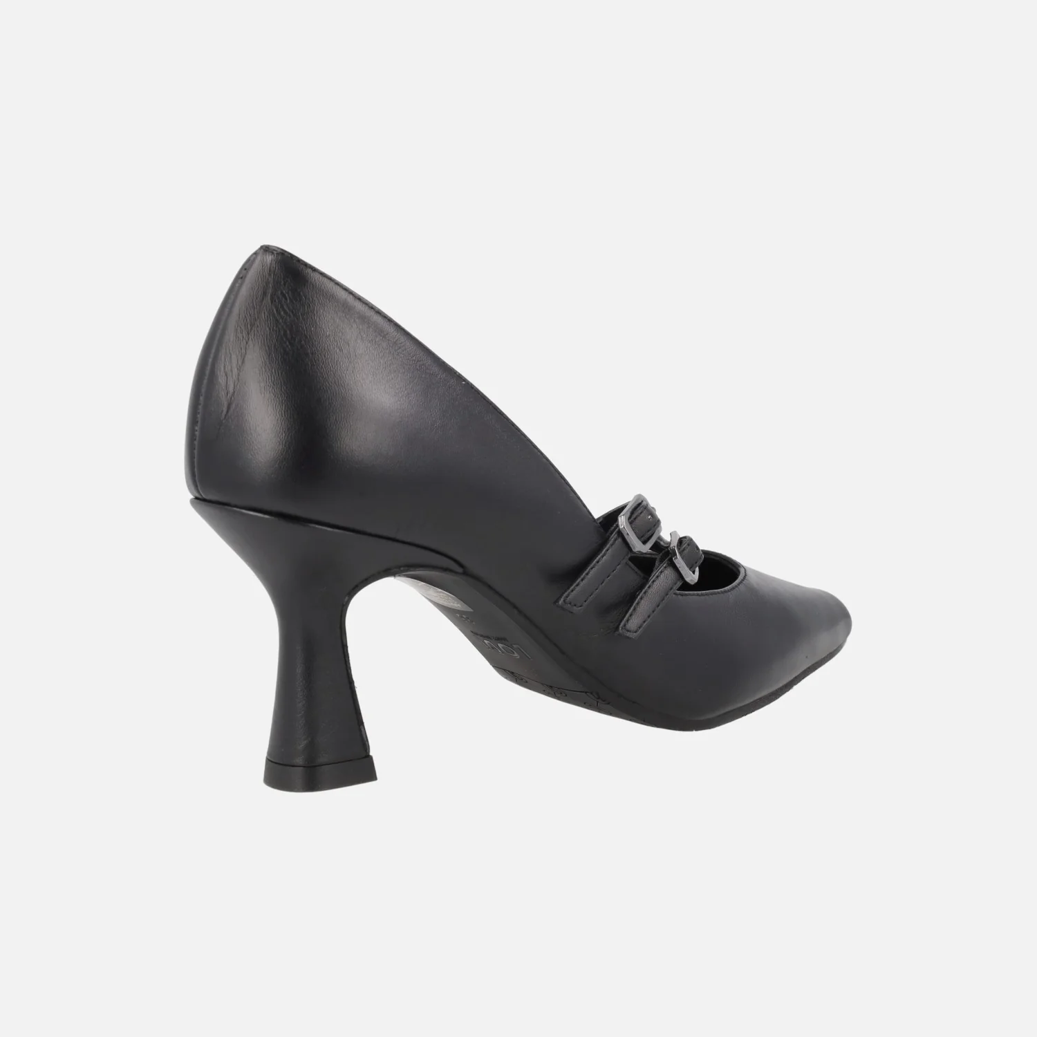 Zapatos de tacón estilo mary jane en piel negra Genila - Image 4
