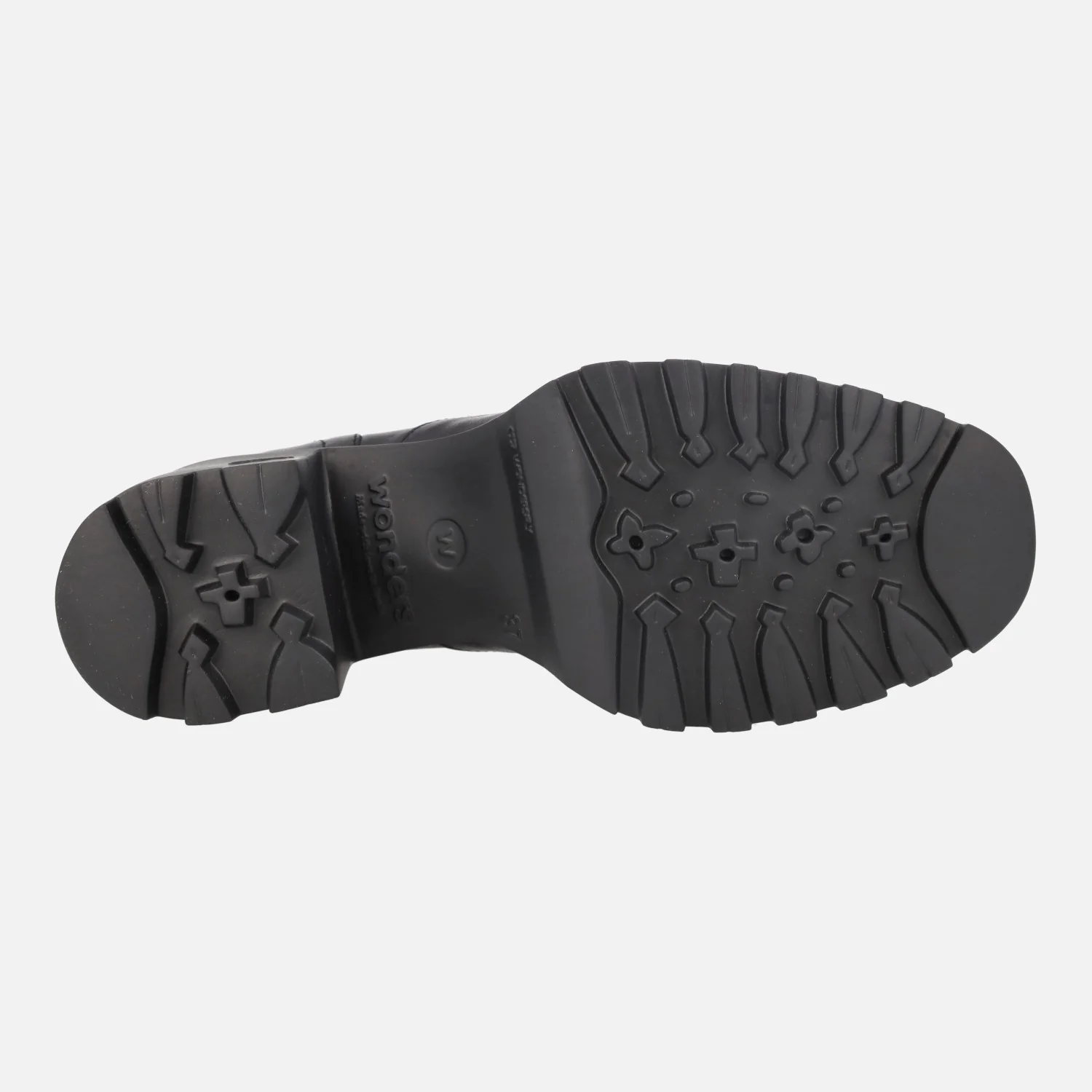 Zapatos de tacón estilo oxford en piel negra - Image 6