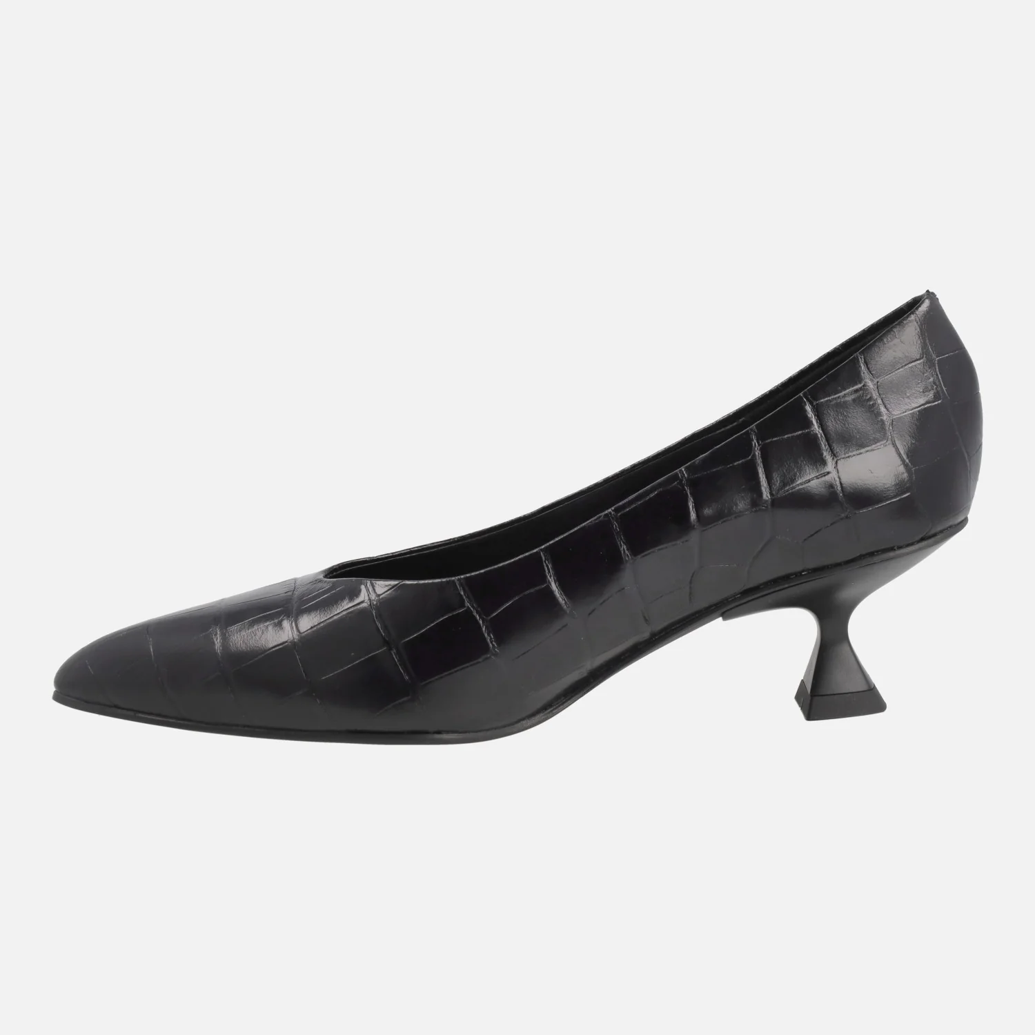Zapatos de tacón Slatina en piel grabada coco - Image 3