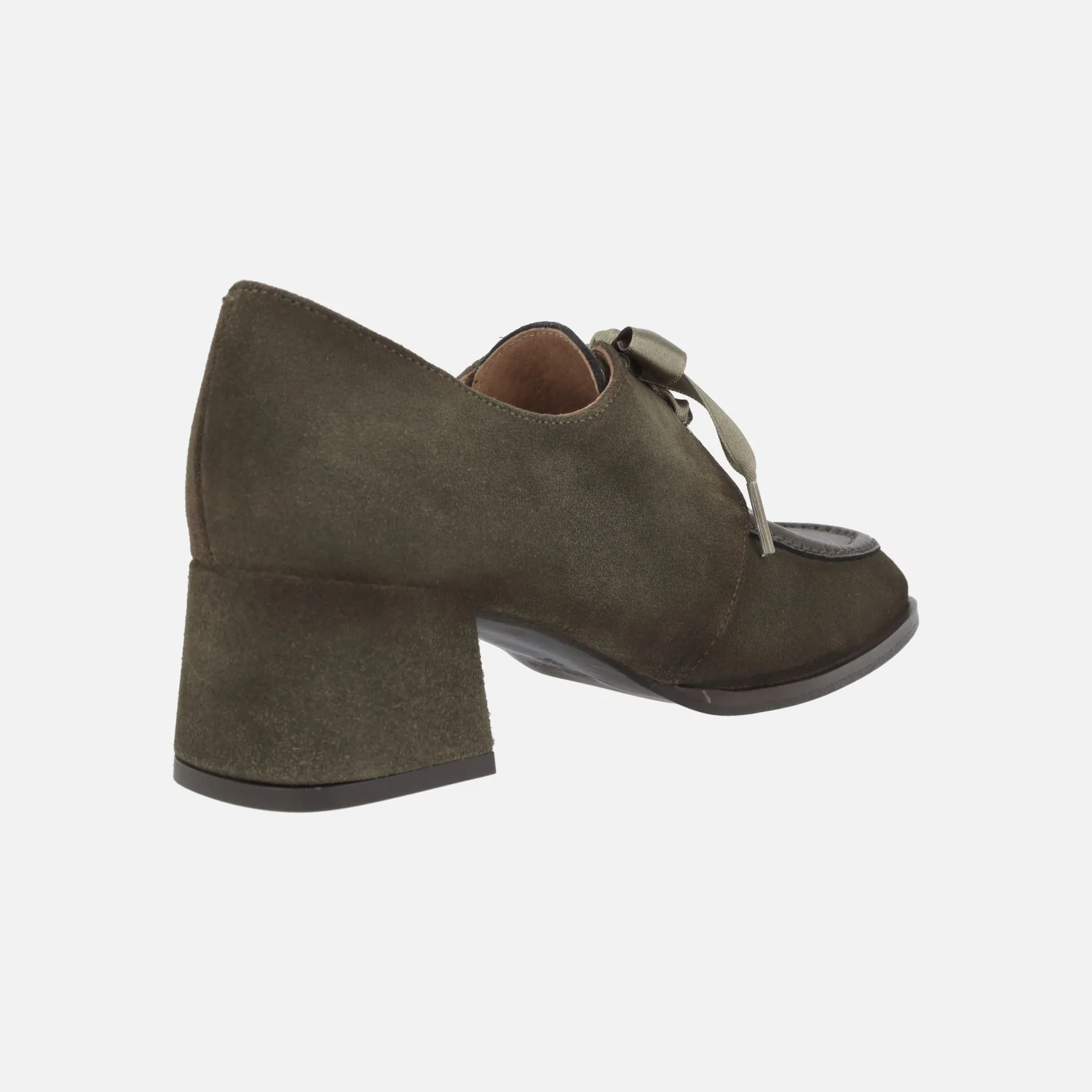 Zapatos de tacón Talitha en piel y ante con cordones de raso - Image 4