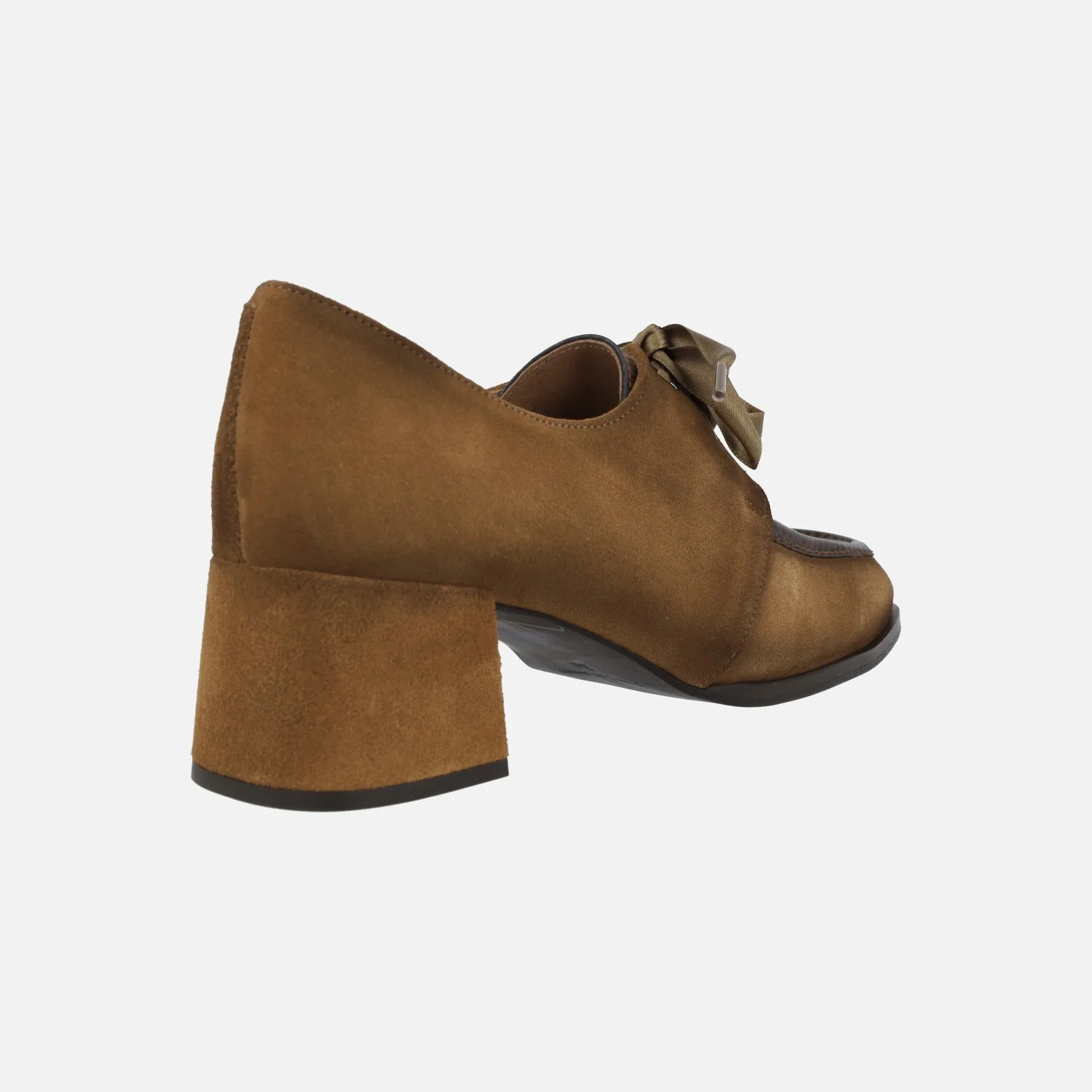 Zapatos de tacón Talitha en piel y ante con cordones de raso - Image 9