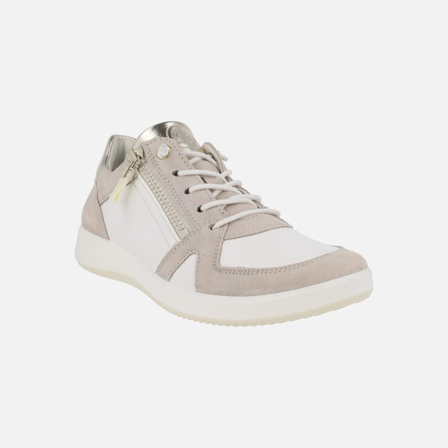 Zapatos deportivos combinados con cordones elásticos y cremallera - Image 2