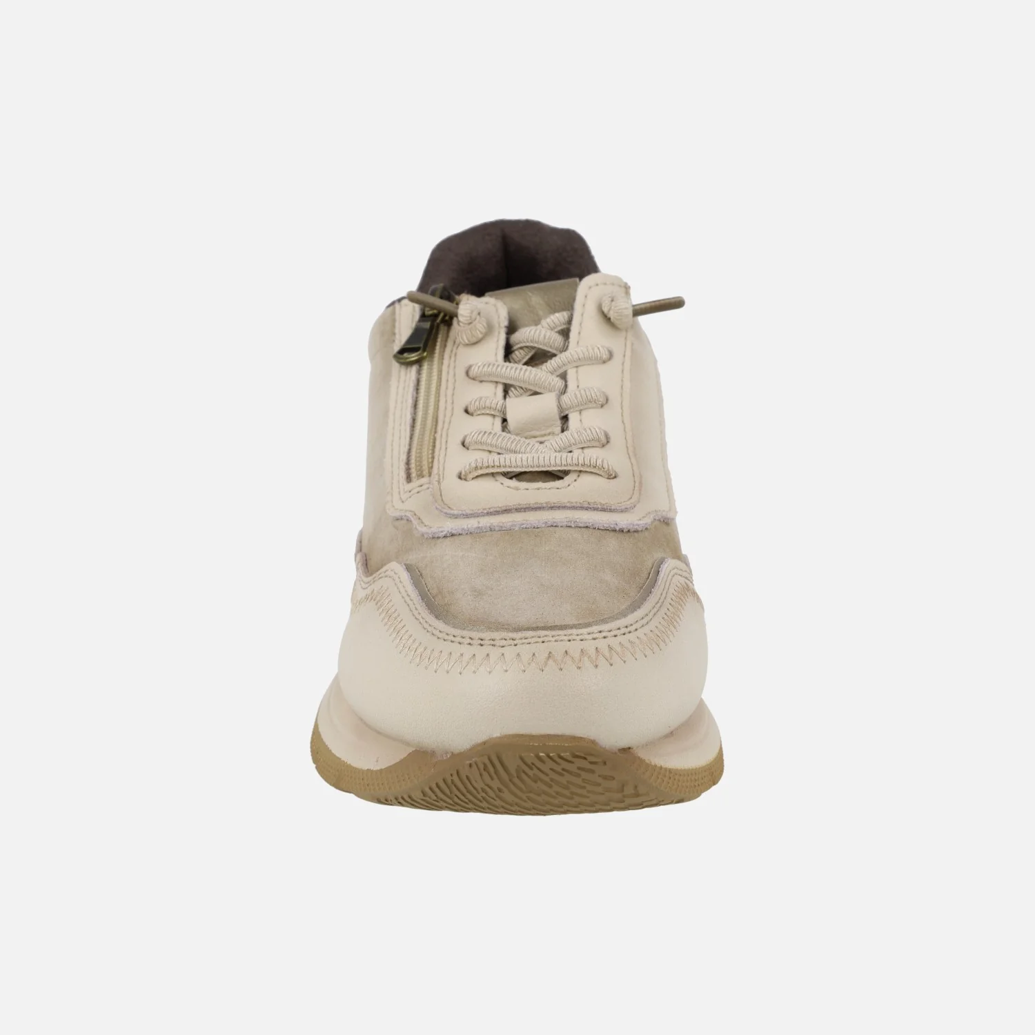 Zapatos deportivos combinados en piel y serraje con cremallera y elásticos - Image 11
