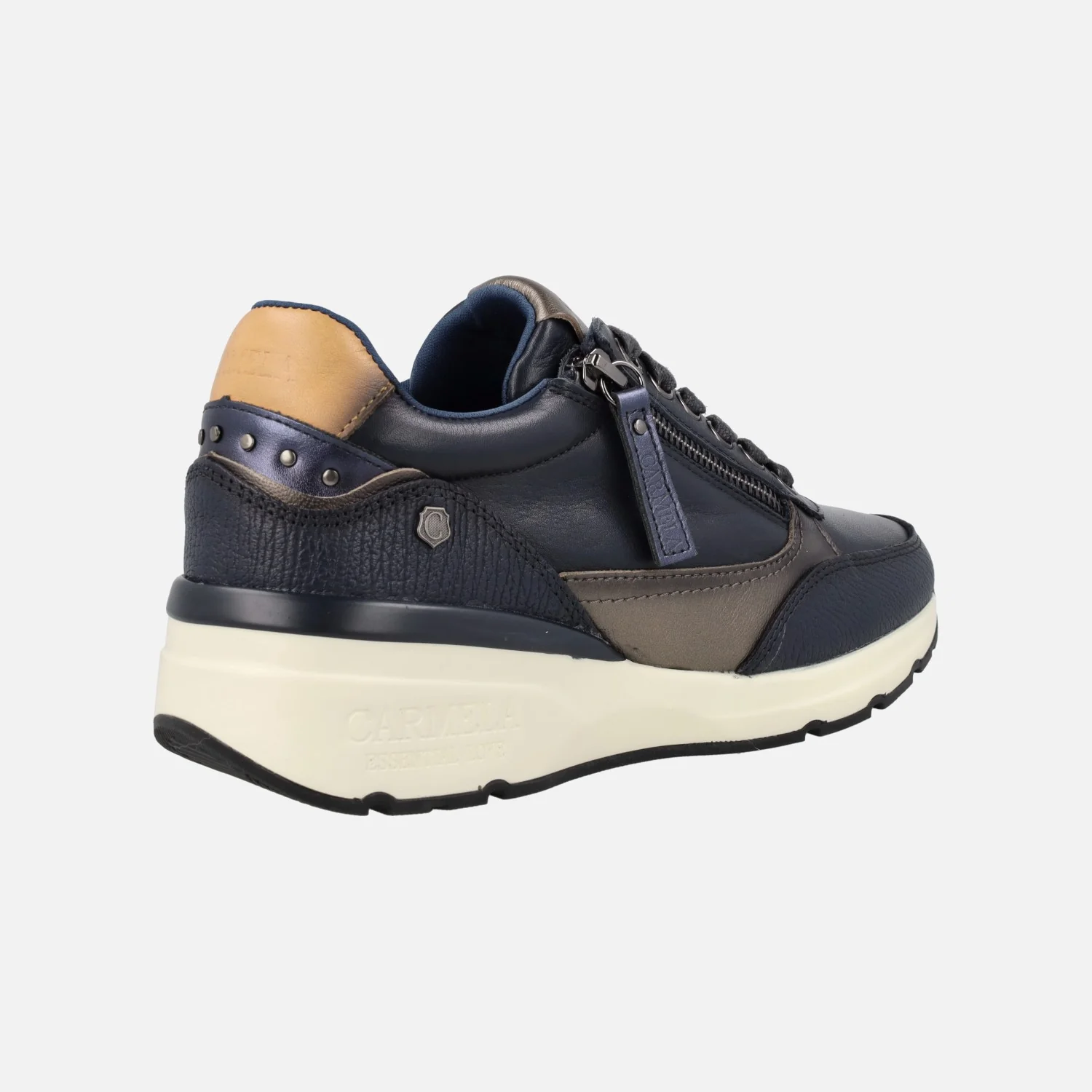Zapatos deportivos con cordones y cremallera lateral para mujer - Image 13