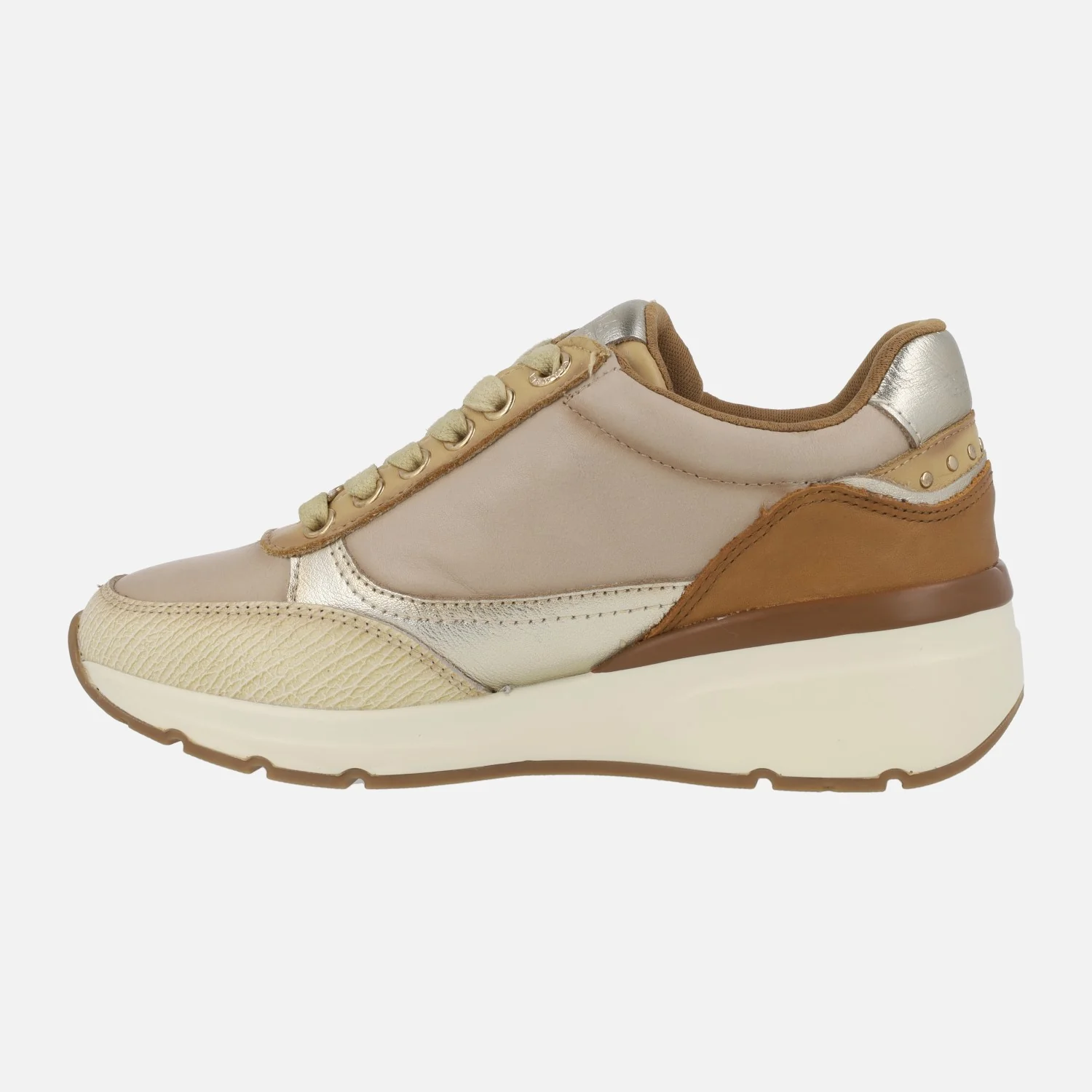 Zapatos deportivos con cordones y cremallera lateral para mujer - Image 3