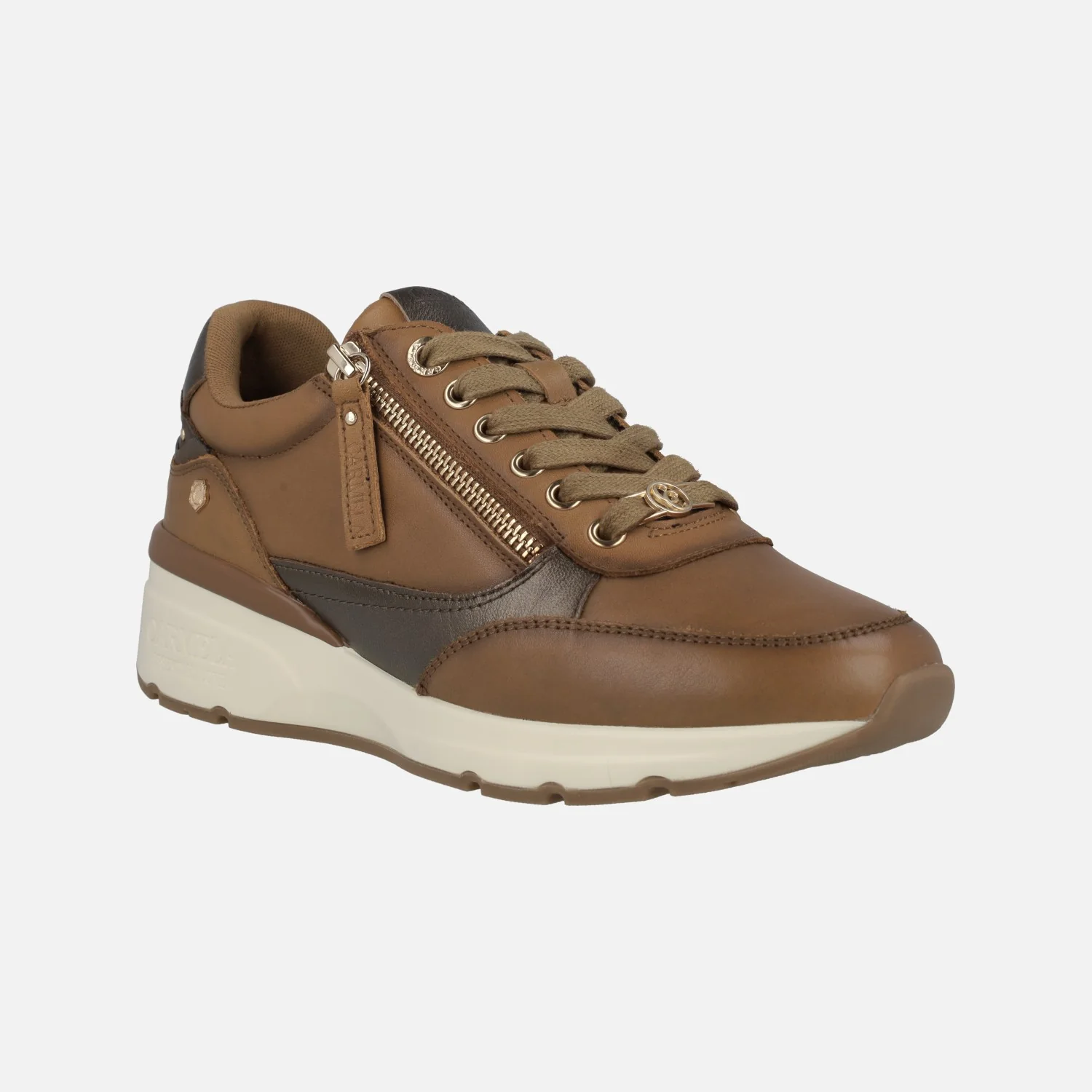 Zapatos deportivos con cordones y cremallera lateral para mujer - Image 7