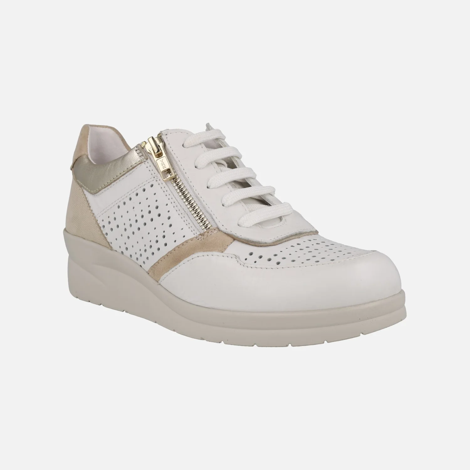 Zapatos deportivos de piel con cordones y cremallera Riposella - Image 8