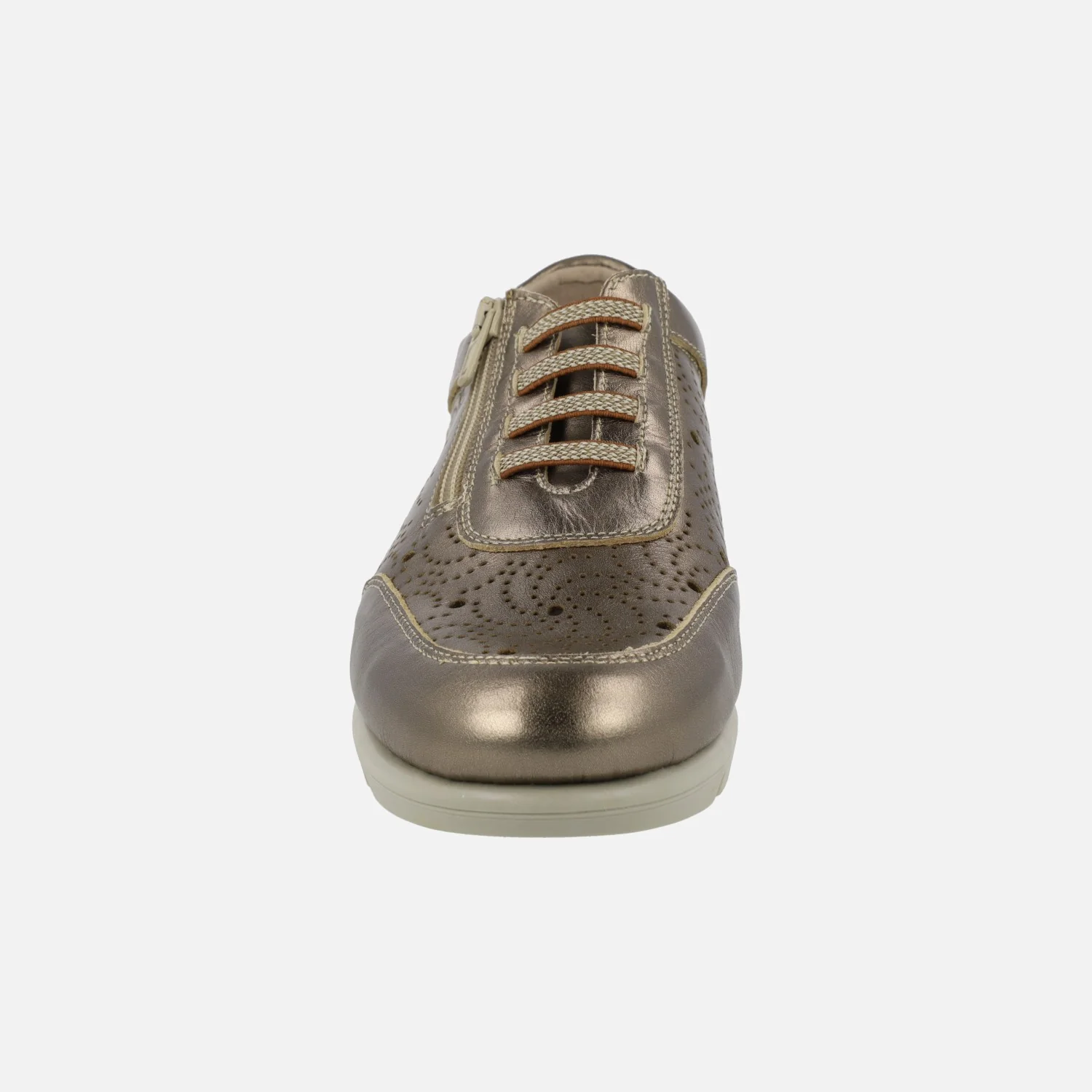 Zapatos deportivos de piel con dibujos troquelados - Image 11