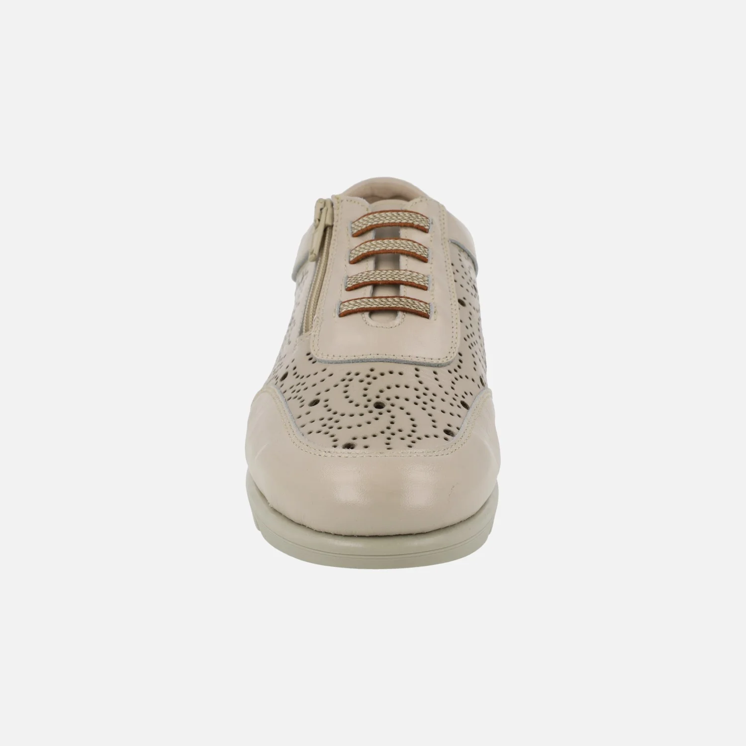 Zapatos deportivos de piel con dibujos troquelados - Image 5