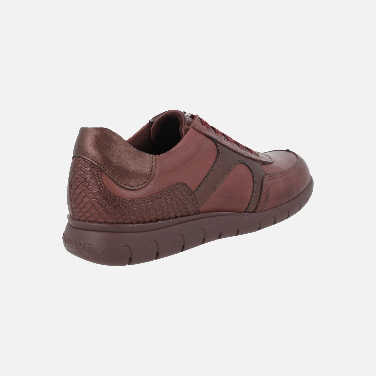 Zapatos deportivos de piel con detalles metalizados y gomas elásticas - Image 9