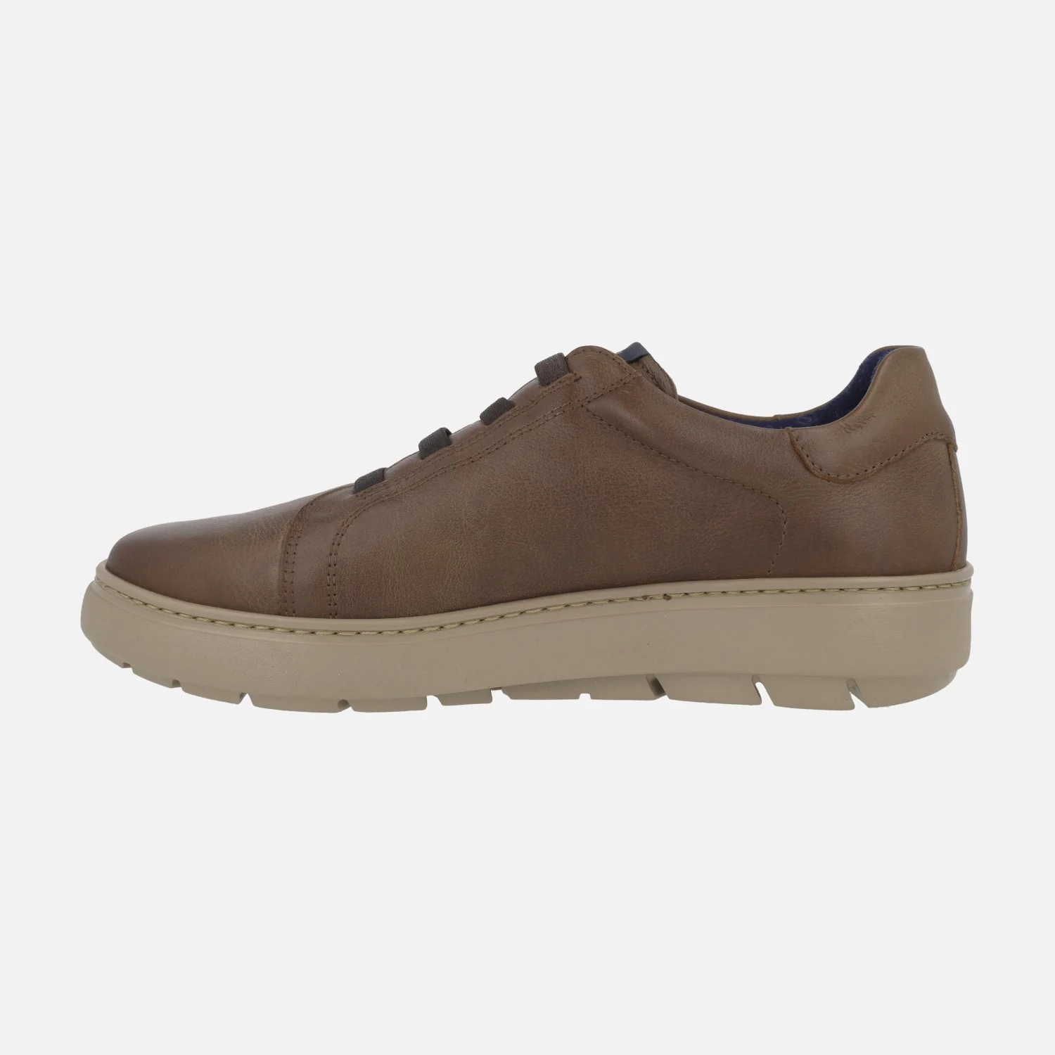 Zapatos deportivos de piel para hombre con cordones elásticos - Image 10