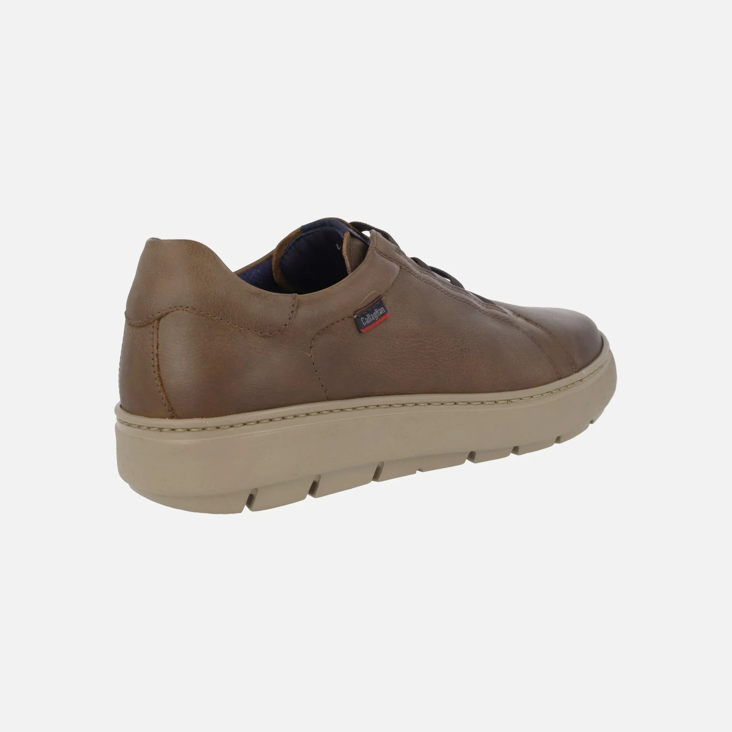 Zapatos deportivos de piel para hombre con cordones elásticos - Image 9