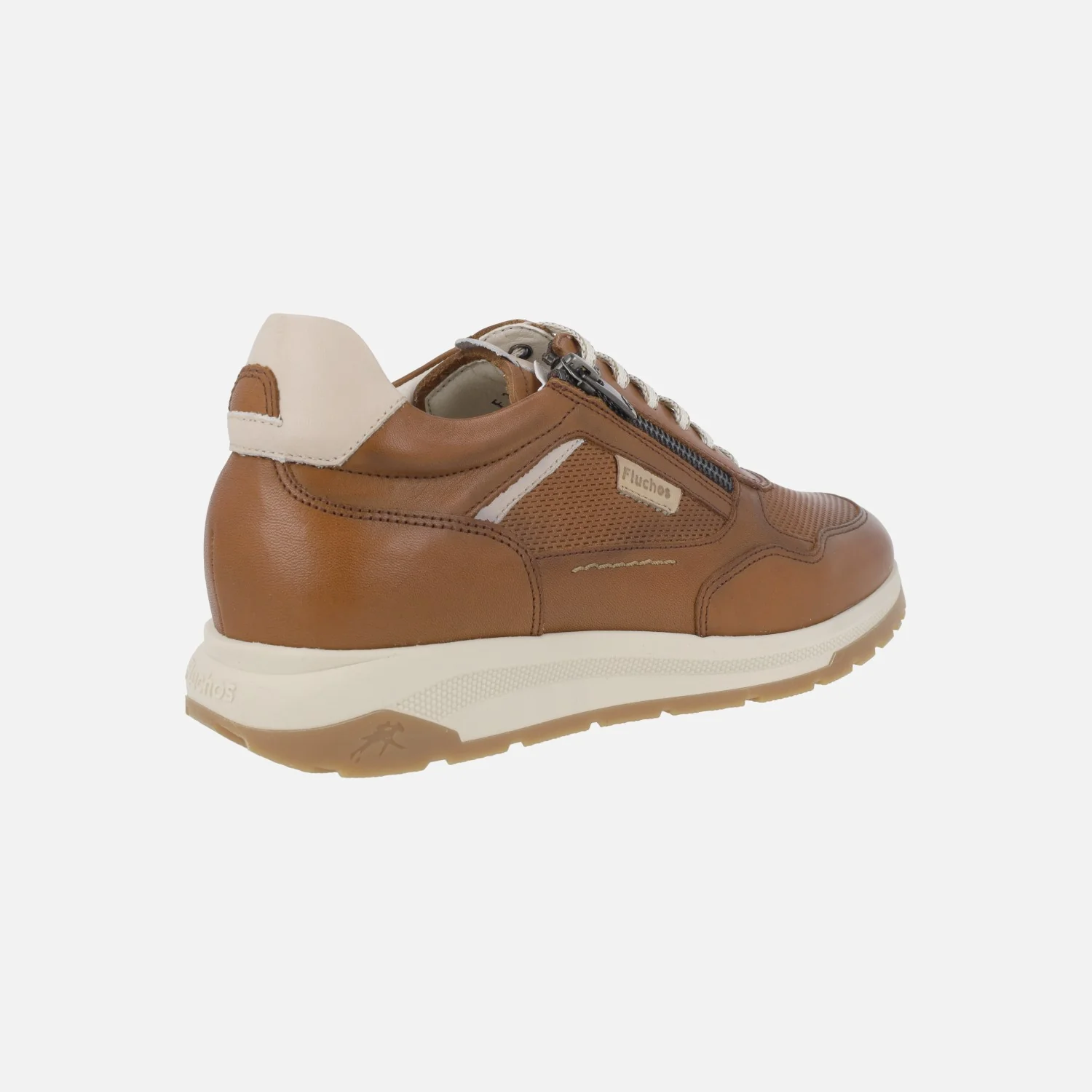 Zapatos deportivos de piel para hombre con cordones y cremallera Karter - Image 4
