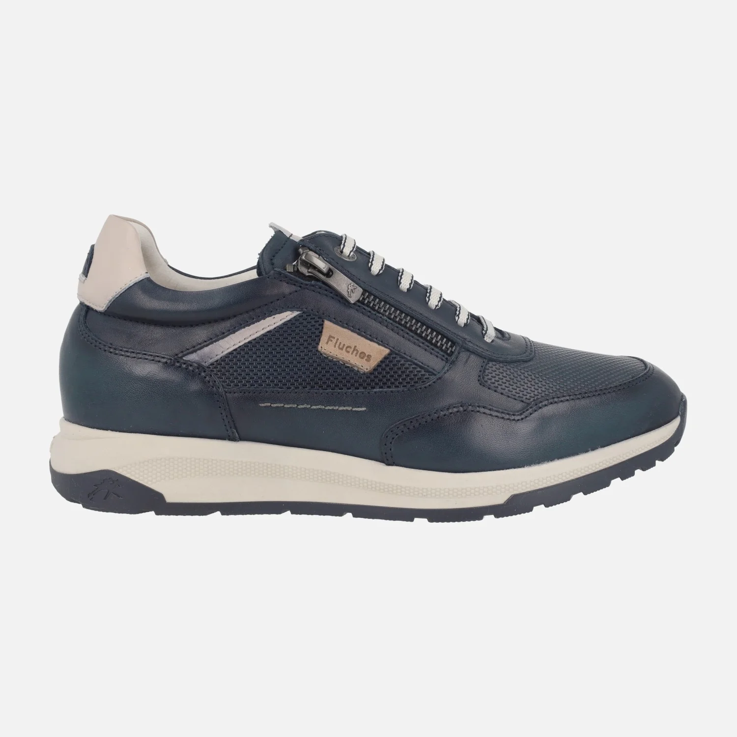 Zapatos deportivos de piel para hombre con cordones y cremallera Karter - Image 7