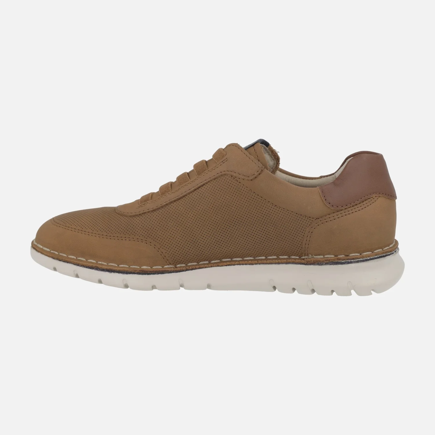 Zapatos deportivos en nobuck con cordones elásticos - Image 3