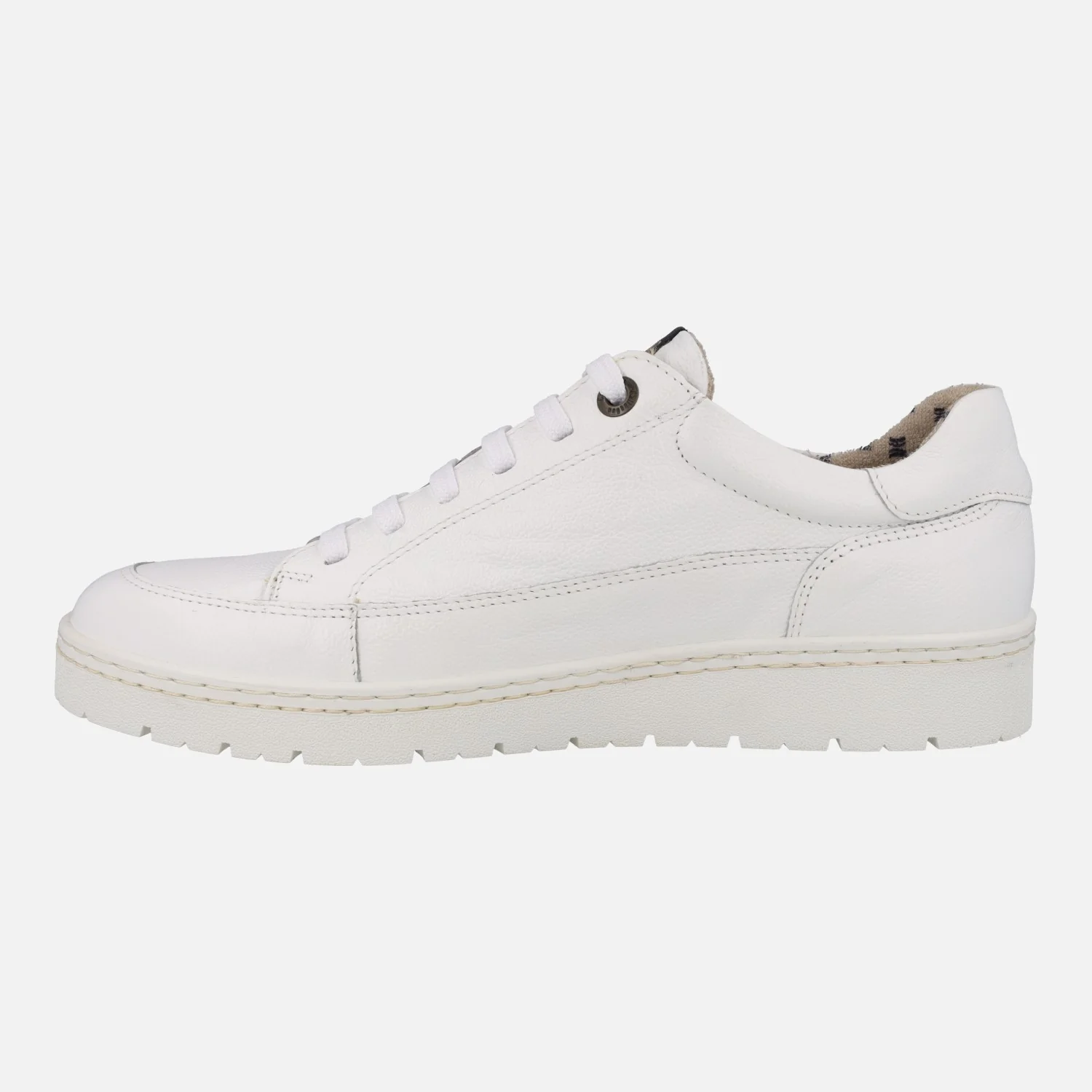 Zapatos deportivos en piel blanca para hombre - Image 3