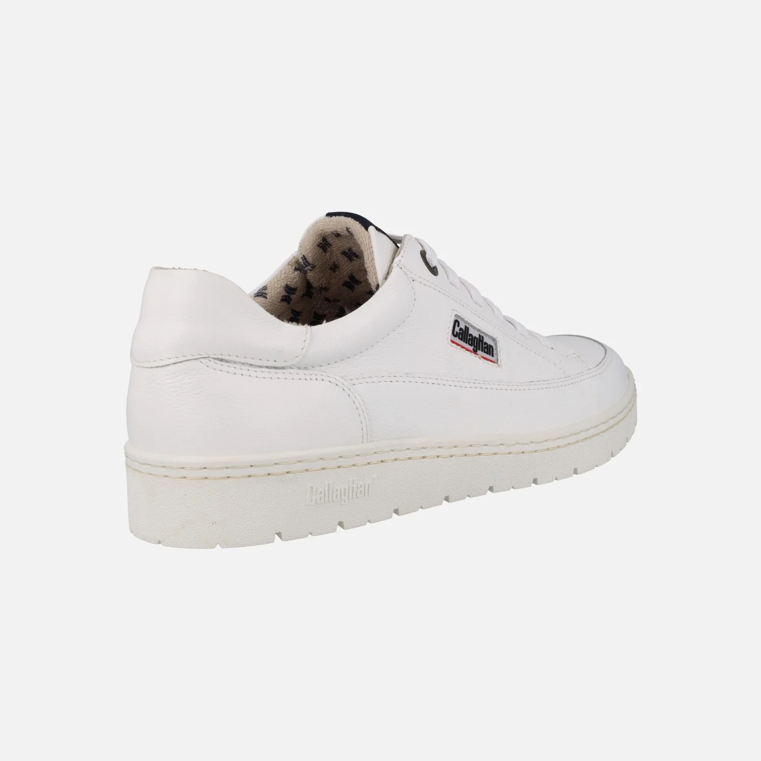 Zapatos deportivos en piel blanca para hombre - Image 4